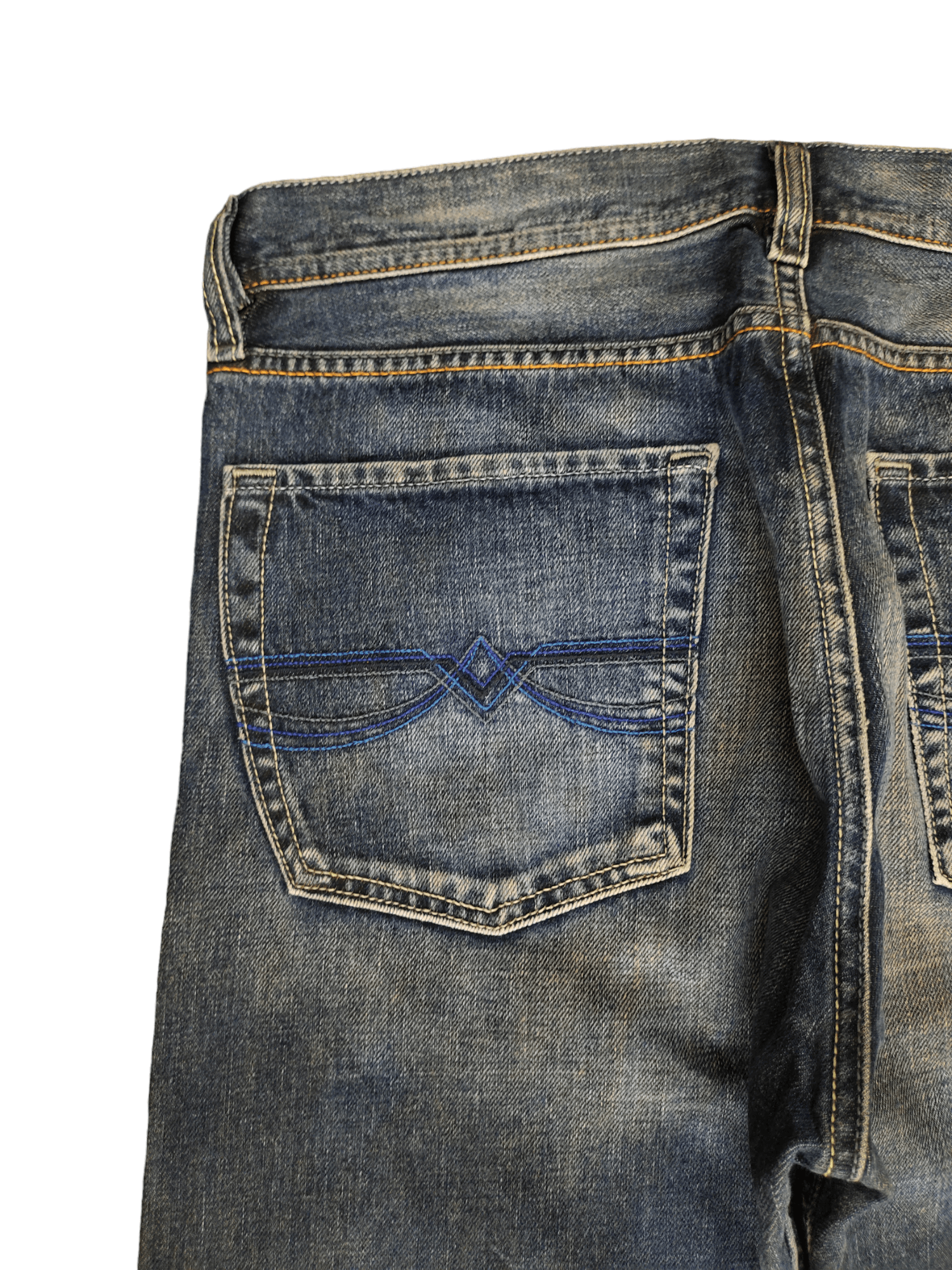Diesel Loose Jeans Diesel D Logo Distress Faded Denim Y2k Size US 33 - 4 Thumbnail