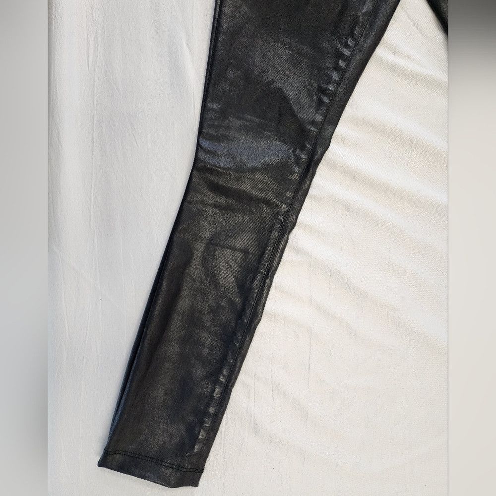 AG Adriano Goldschmied AG Women's Metallic Black Super Skinny Ankle Leggings Pants Size 26" / US 2 / IT 38 - 6 Thumbnail