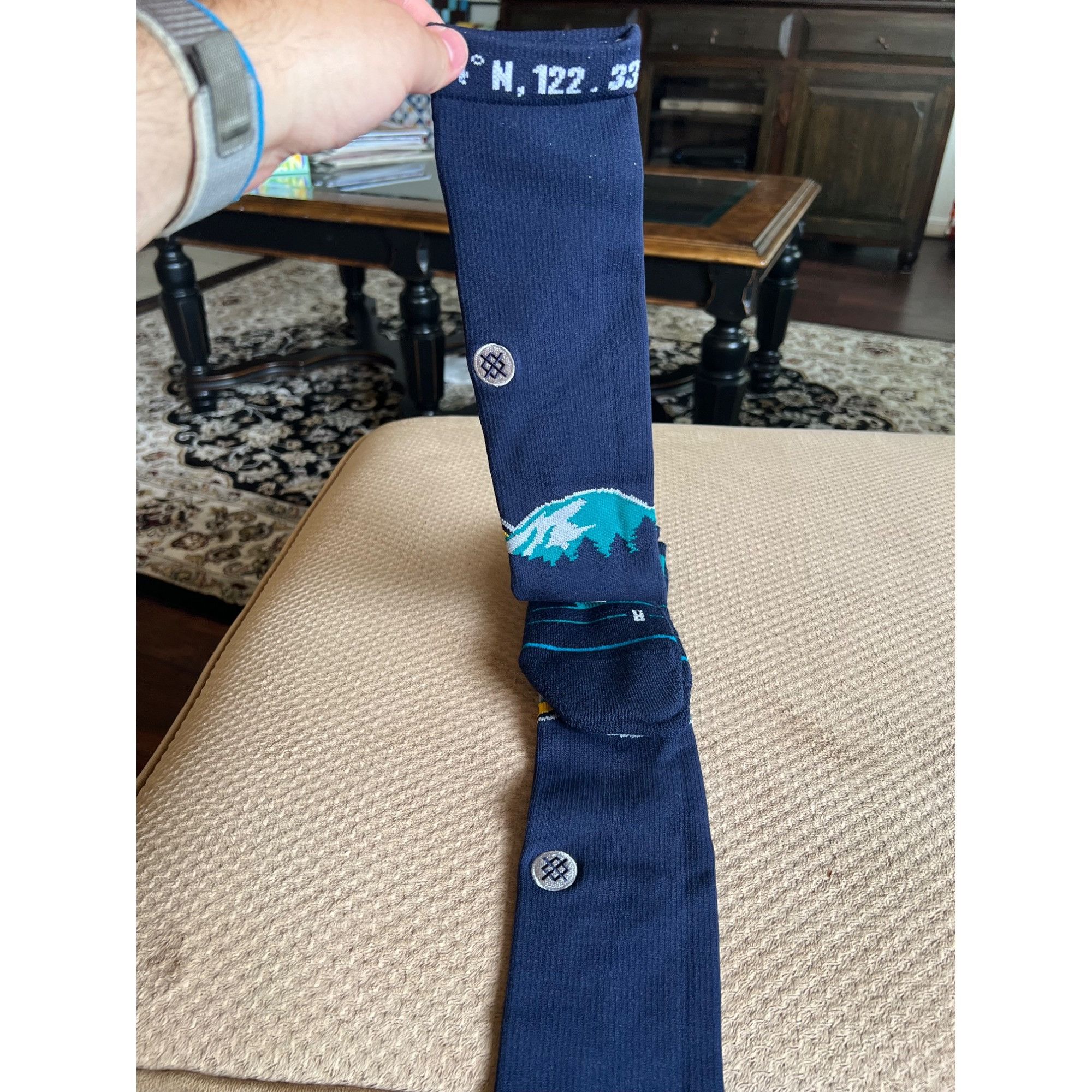 Stance Socks Stance MLB Seattle Mariners City Connect Socks - Size L (9-1 Size ONE SIZE - 6 Thumbnail