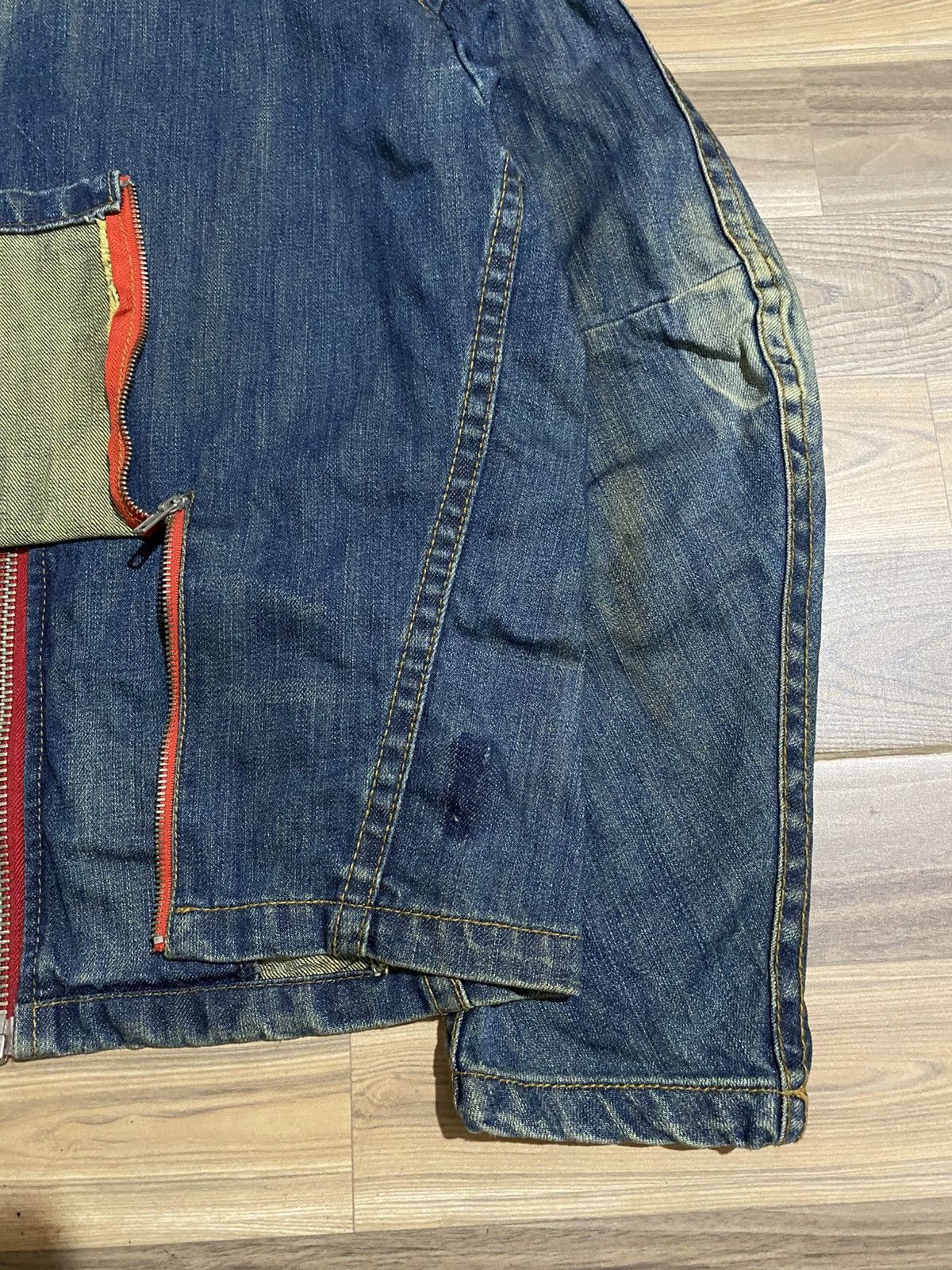 If Six Was Nine YASIRI BIKERS DENIM ZIPPER JACKET Size US M / EU 48-50 / 2 - 9 Thumbnail