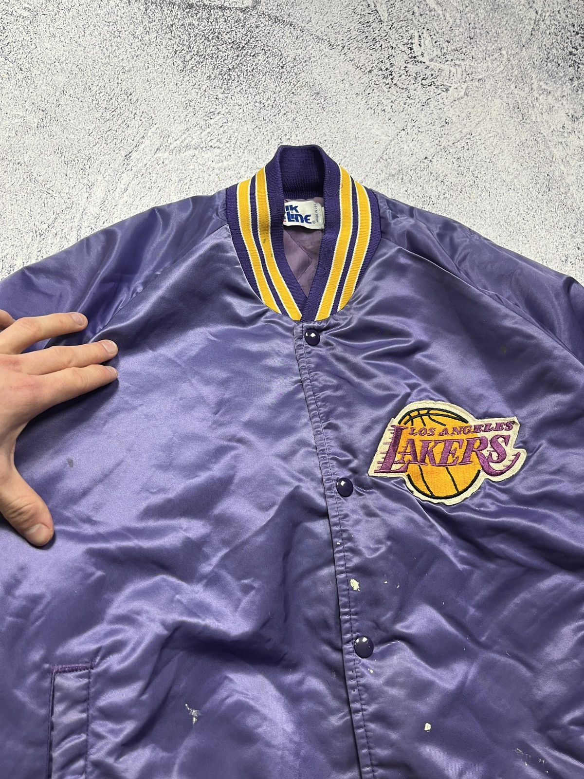 Chalk Line × NBA Vintage Chalk Line NBA Los Angeles Lakers Bomber Jacket USA Size US XL / EU 56 / 4 - 15 Thumbnail