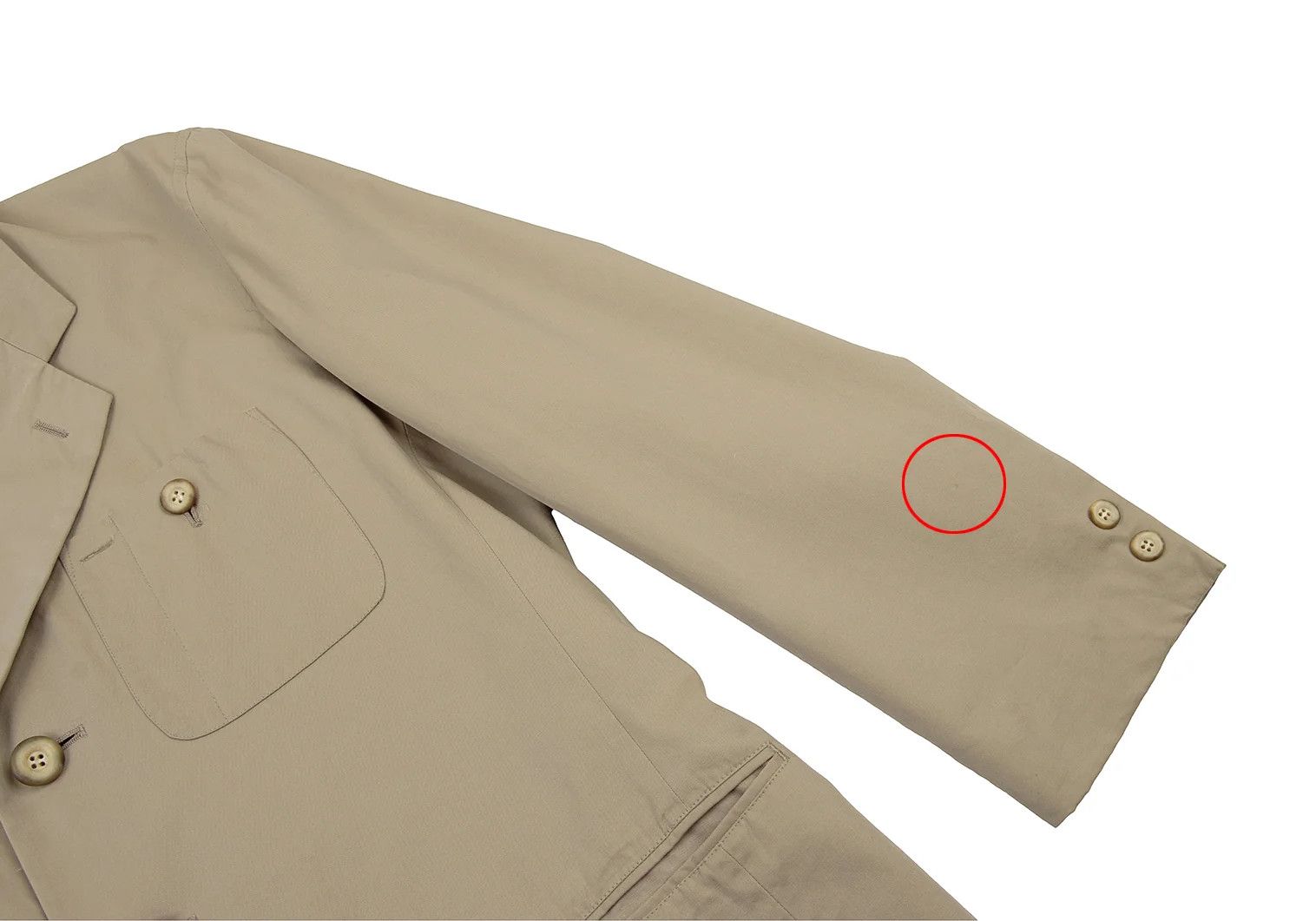 Issey Miyake Cotton Multi-Pocket Design Jacket in Beige, Size S Size US S / EU 44-46 / 1 - 5 Thumbnail