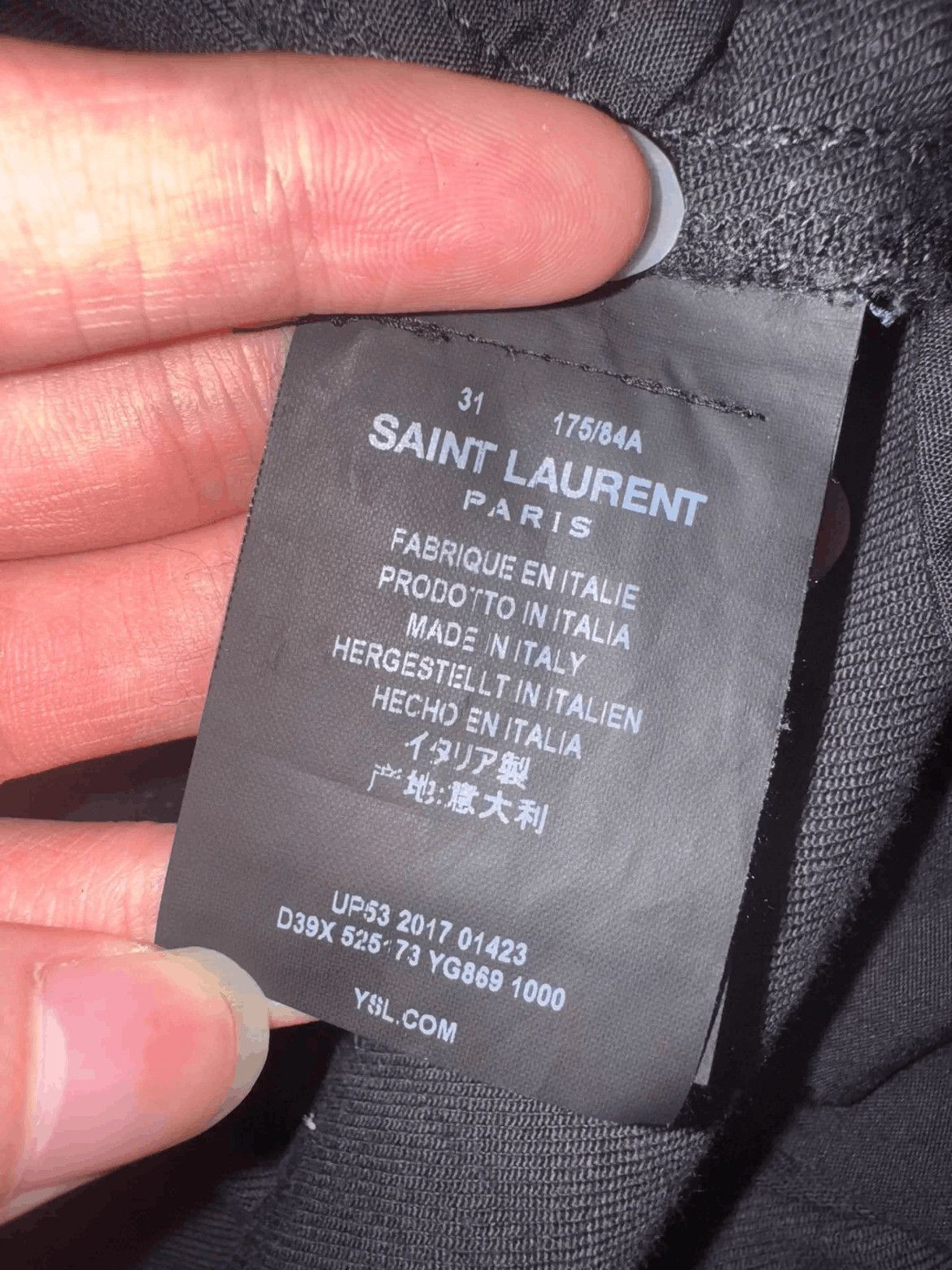 Saint Laurent Paris Saint Laurent Paris 18SS Runway Elastic Denim-2508 Size US 31 - 8 Thumbnail