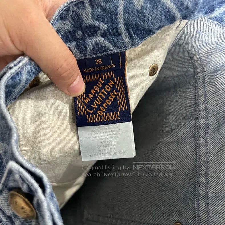 Louis Vuitton Louis Vuitton Fei Dong Full Print Denim Shorts Size US 28 / EU 44 - 12 Thumbnail