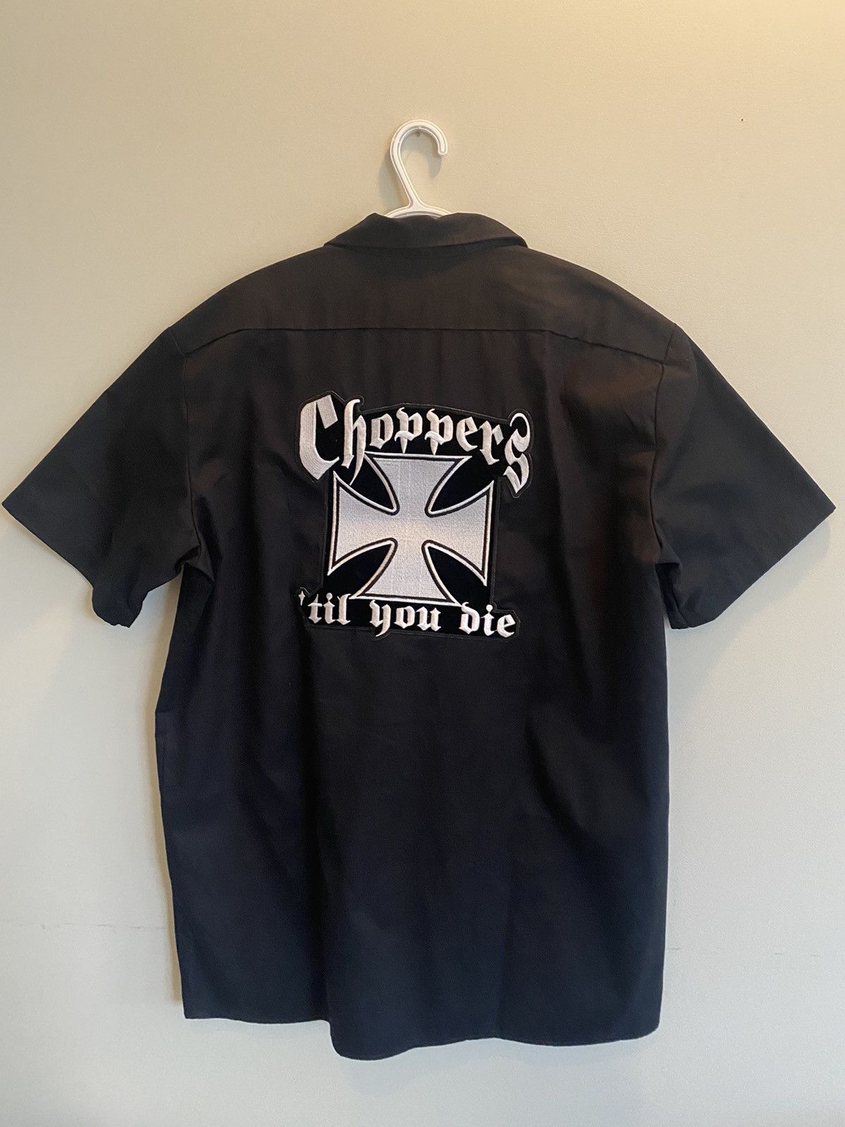 Japanese Brand × Vintage Vintage Lucky 13 Dickies Choppers Work Shirt Size US XL / EU 56 / 4 - 4 Thumbnail