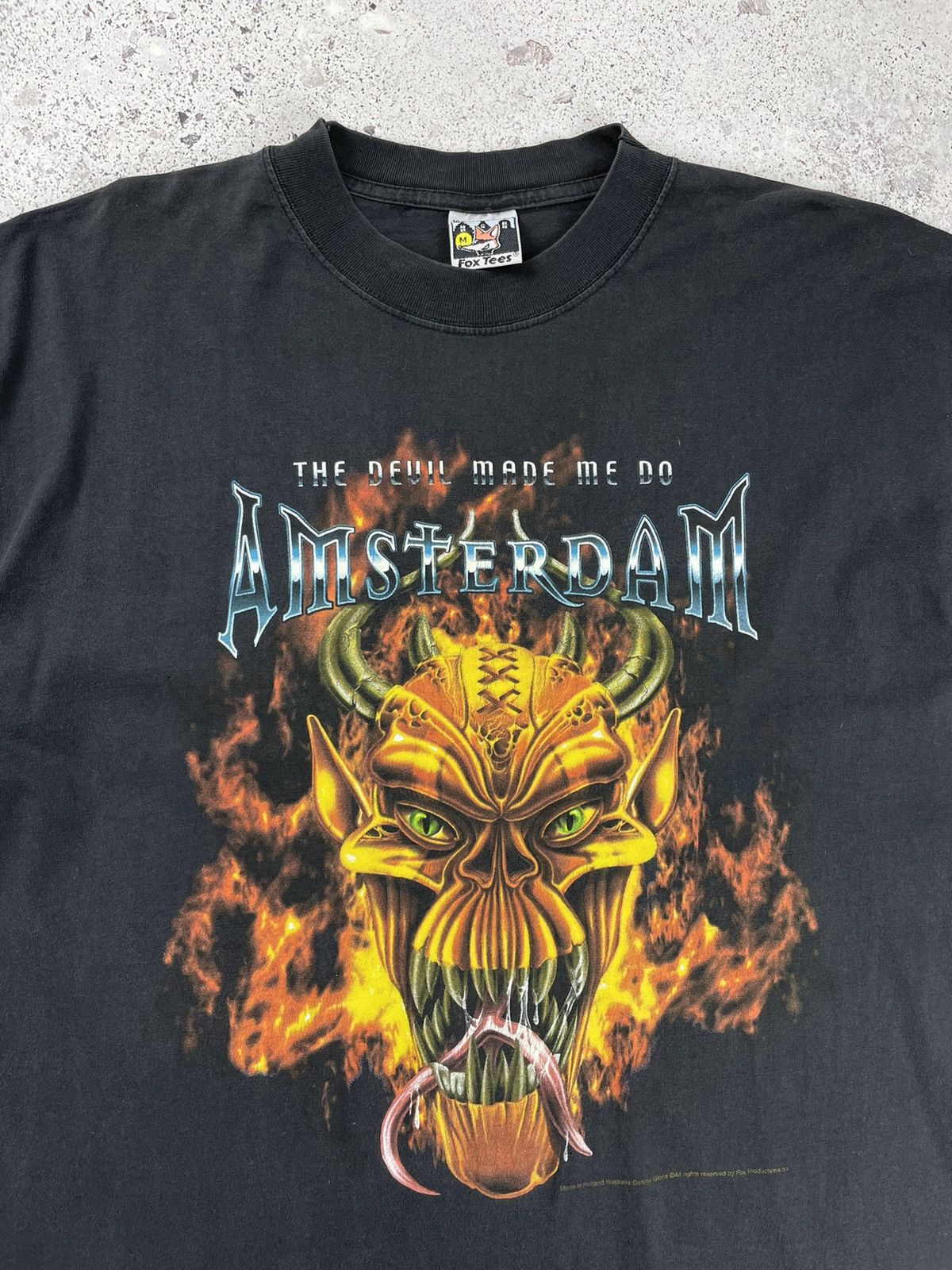 Band Tees × Vintage Vintage Amsterdam Fox Tees Devill Graphic Tee T-shirt Size US M / EU 48-50 / 2 - 2 Thumbnail
