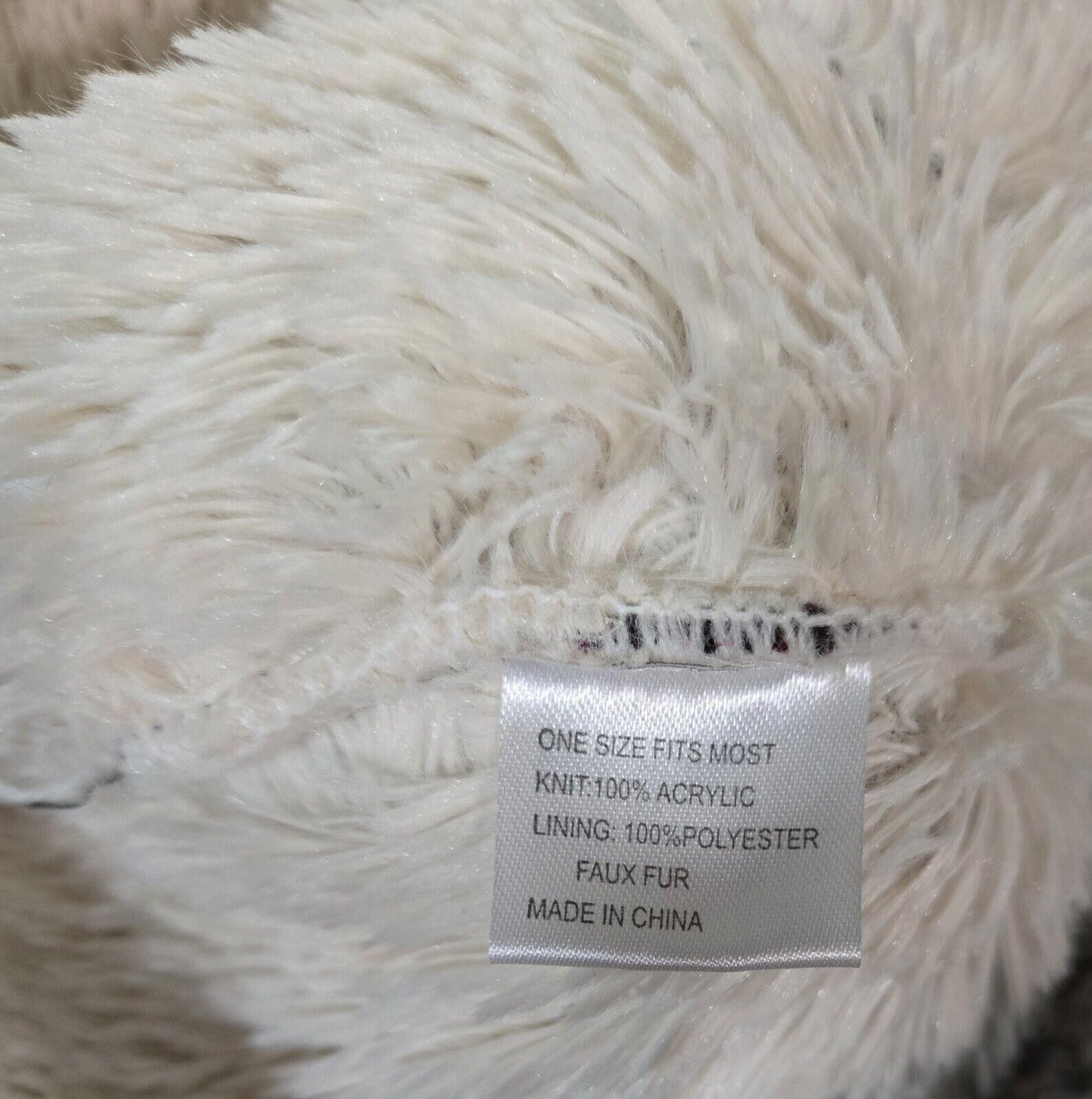 Designer Faux Fur Trapper Hat One Size Size ONE SIZE - 2 Thumbnail
