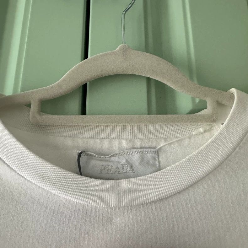 Prada Prada White short-sleeved T-shirt Size US L / EU 52-54 / 3 - 8 Thumbnail