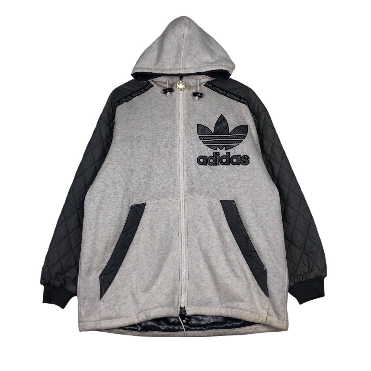 Adidas × Japanese Brand × Vintage Adidas Vintage Jacket Big Logo Rare Design Large #A1 Size US L / EU 52-54 / 3 - 1 Thumbnail