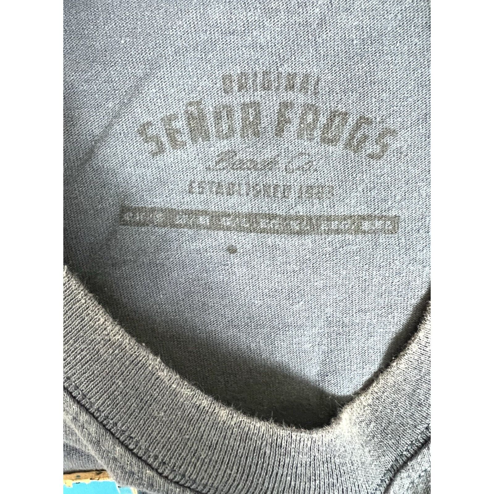 Vintage VINTAGE Senor Frogs Puerto Rico T-Shirt Large Blue Men Short Sleeve 90s Beach Classic Size L Size US L / EU 52-54 / 3 - 7 Thumbnail