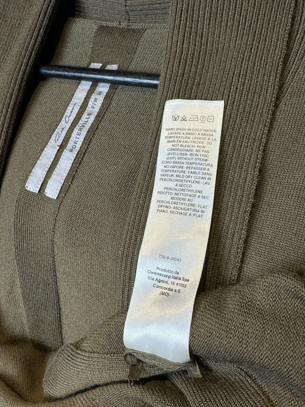 Rick Owens Rick Owen’s Brown Bean Wool Cardigan - Medium Size US M / EU 48-50 / 2 - 5 Thumbnail