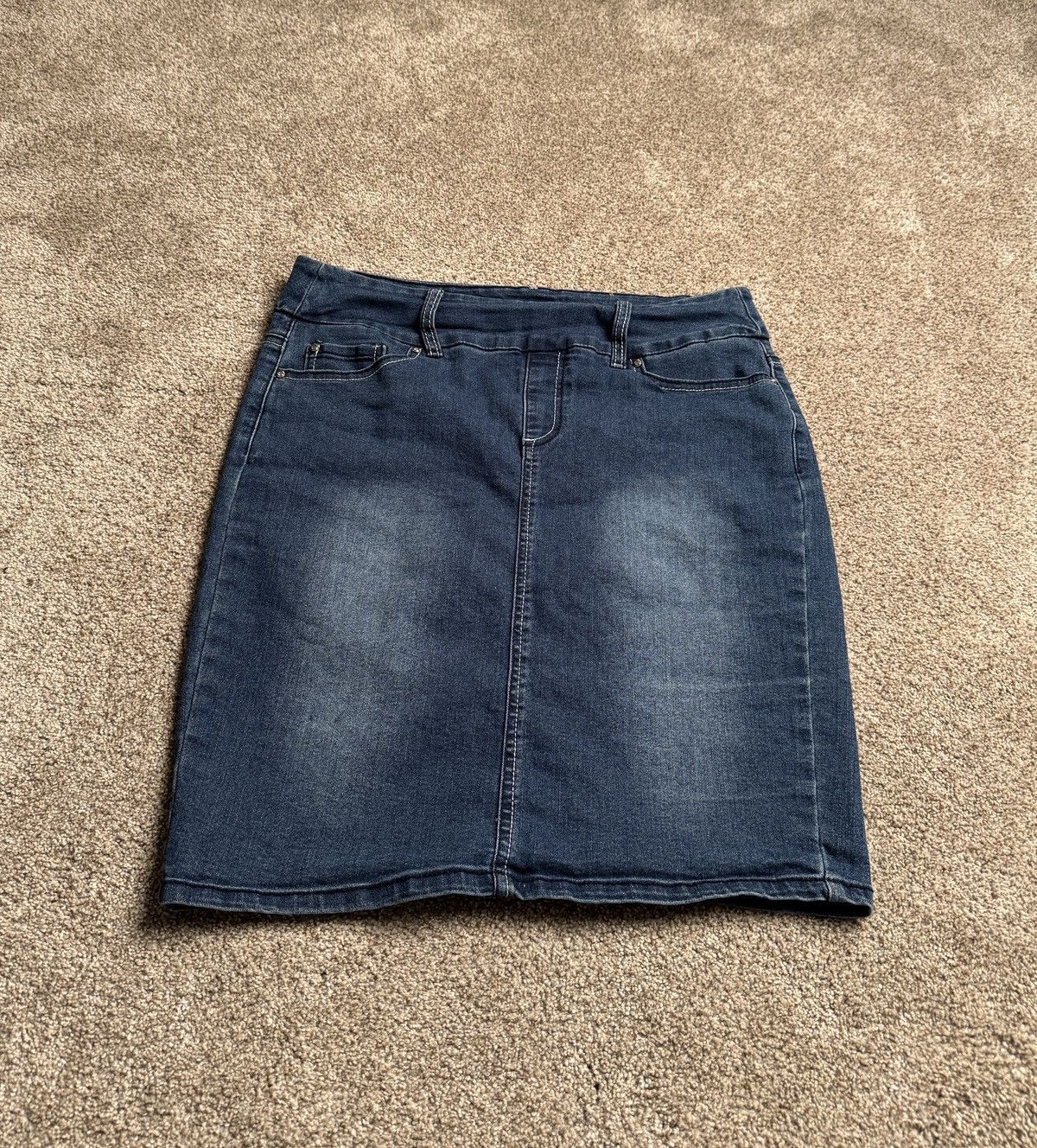 Other SWEET JEANS INDIGO BLUE EMBELLISHED POCKET SKIRT Size 32" / US 10 / IT 46 - 4 Thumbnail