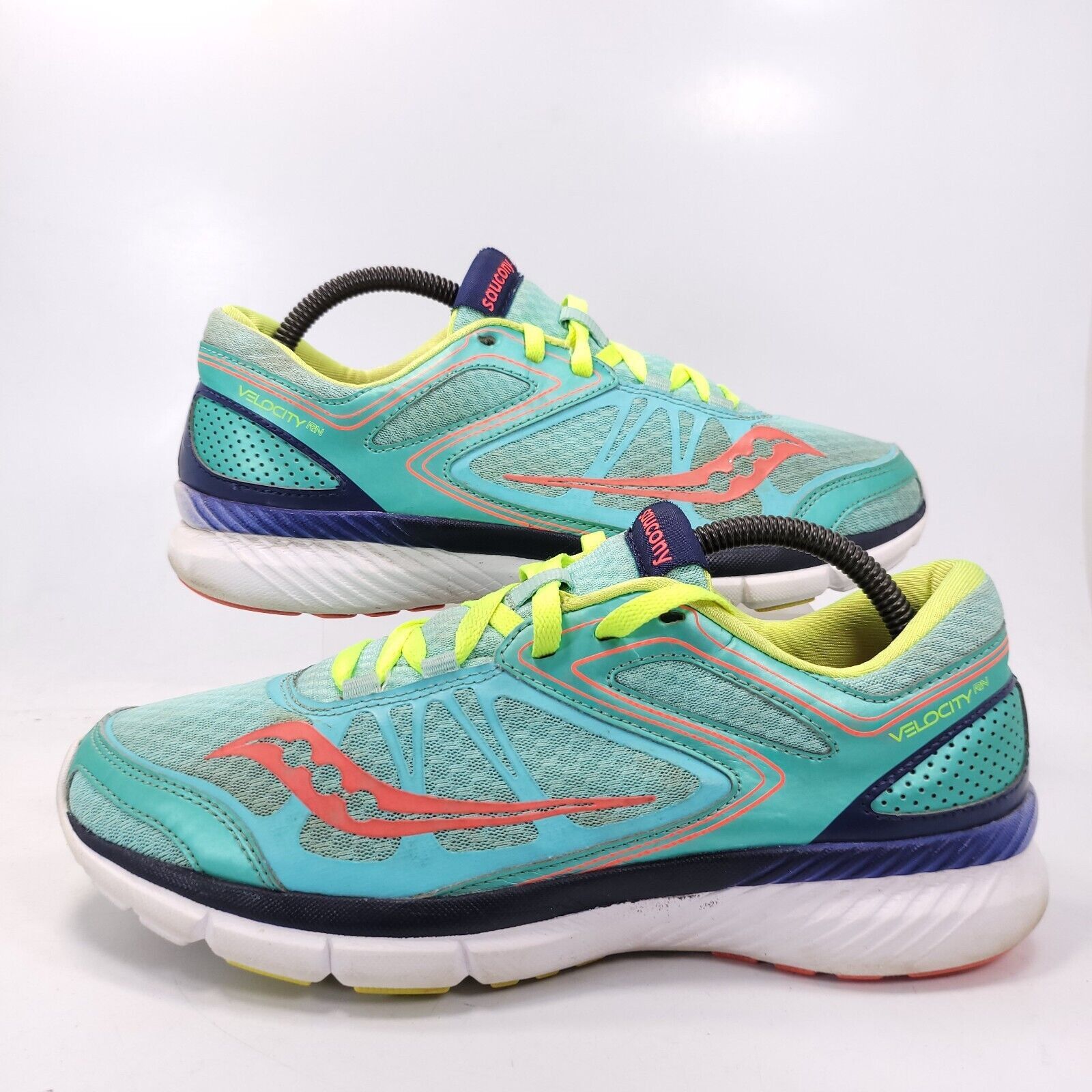 Saucony Saucony Velocity RN Shoe Women Size 9.5 S15265-1 Blue Yellow Size US 9.5 / IT 39.5 - 5 Thumbnail