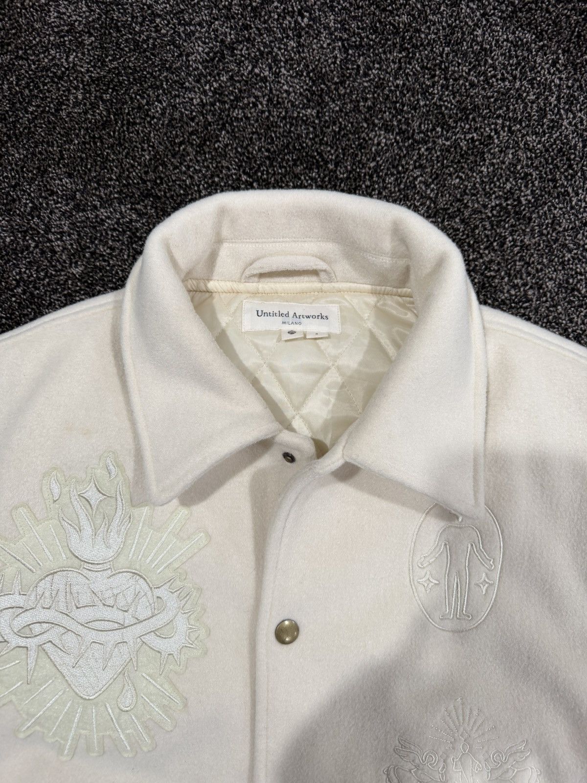Untitled Artworks Untitled Artworks Milano Angel of Peace Varsity Cream Jacket Size US S / EU 44-46 / 1 - 10 Thumbnail
