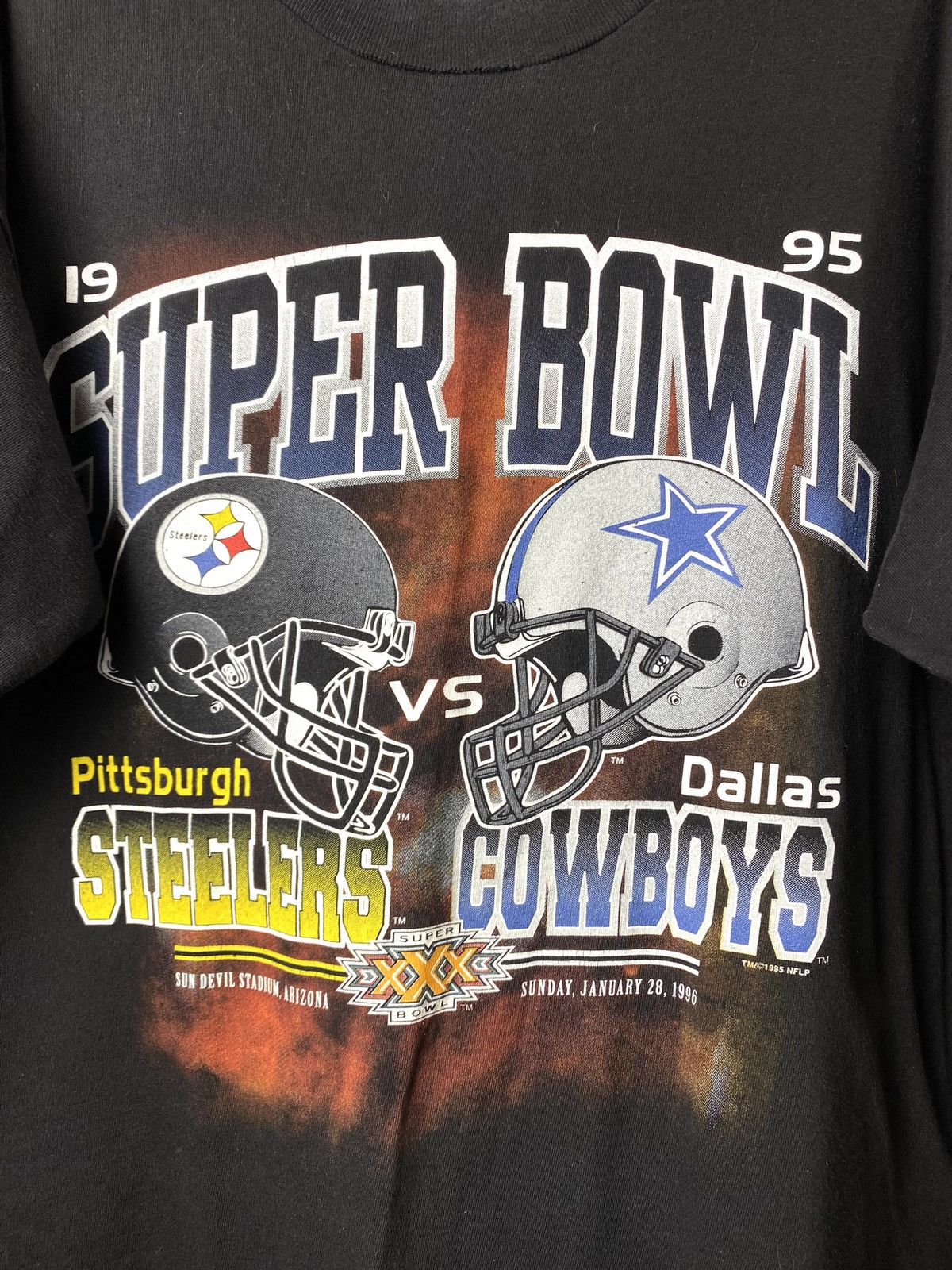 Other Vintage 1995 Salem Super Bowl Steelers Cowboys T Shirt NFL Size US L / EU 52-54 / 3 - 2 Thumbnail