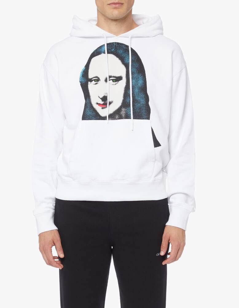 Off-White White Pivot Mona Lisa Oversized Hoodie Size XL / US 12-14 / IT 48-50 - 3 Thumbnail