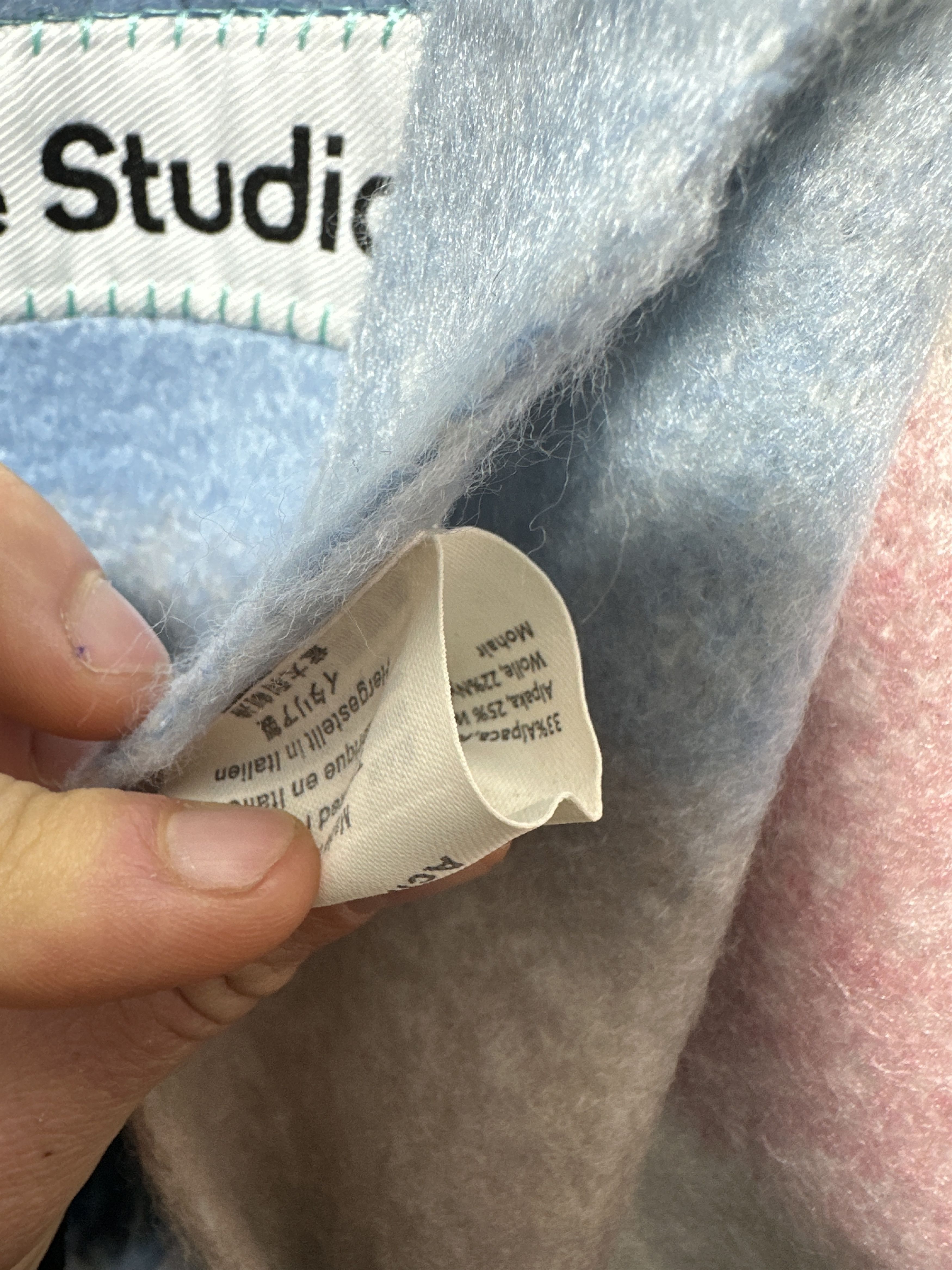 Acne Studios Acne Studios Multicolor Checked Wool Mohair Scarf Unisex Size ONE SIZE - 12 Thumbnail