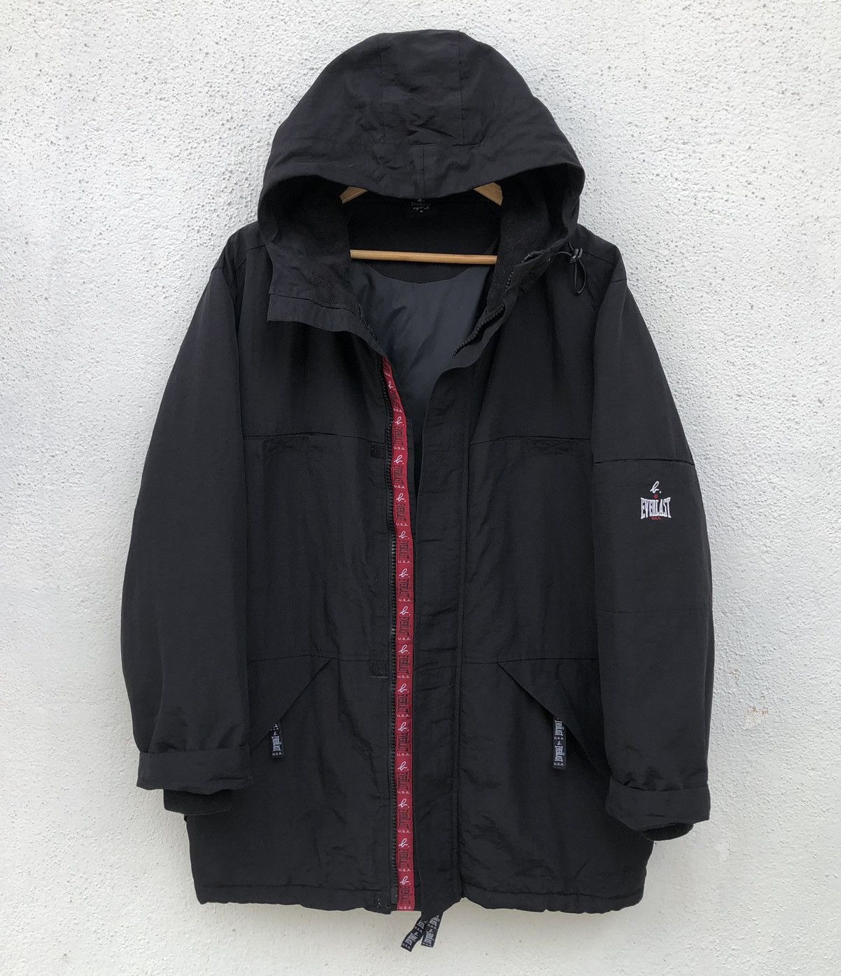 EVERLAST x Agnes paris Long Puffer Jacket Hoodie