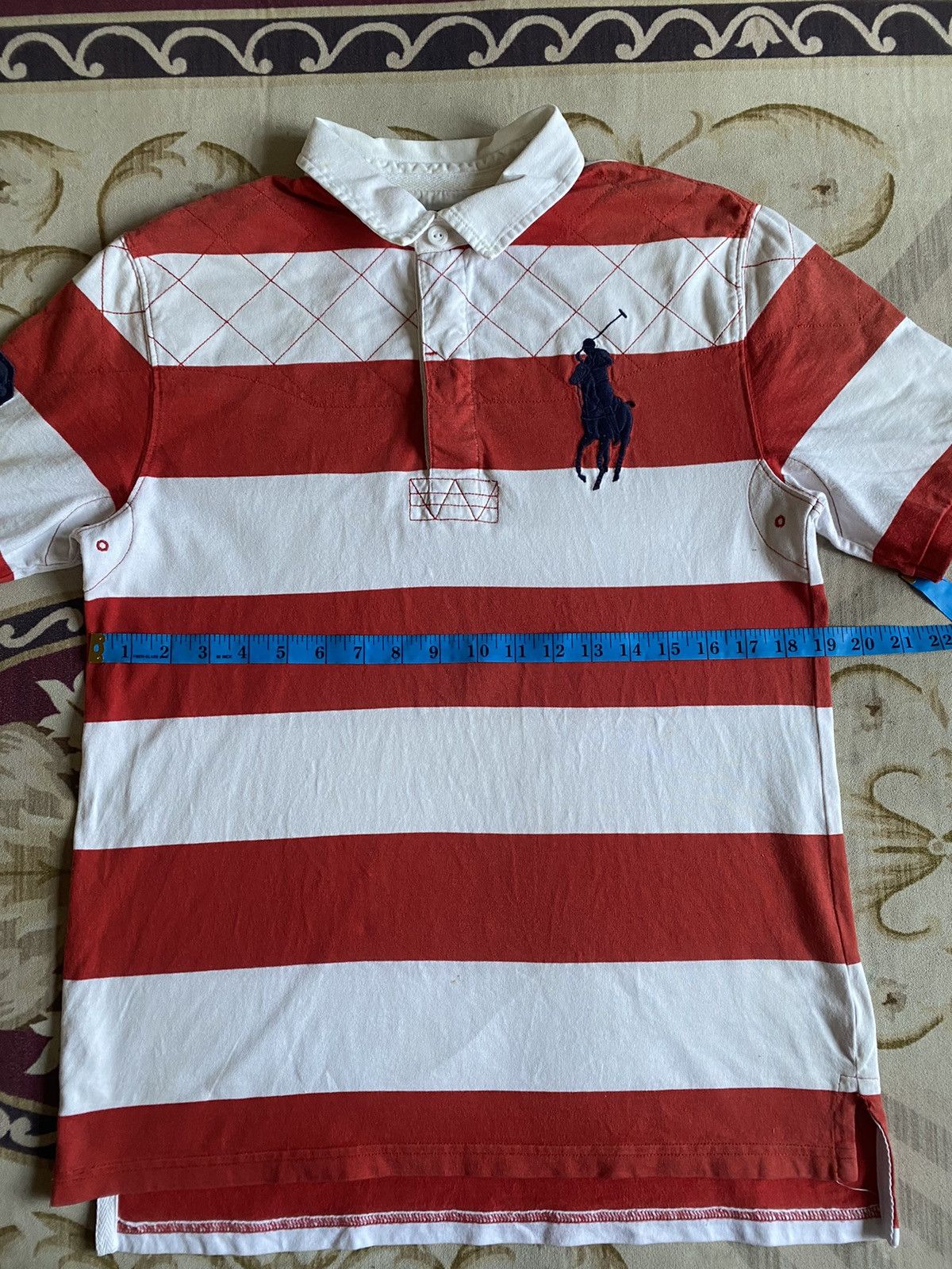 Polo Ralph Lauren 🔥🔥Vintage Polo Ralph Lauren Striped Polo Tee Size US M / EU 48-50 / 2 - 11 Thumbnail