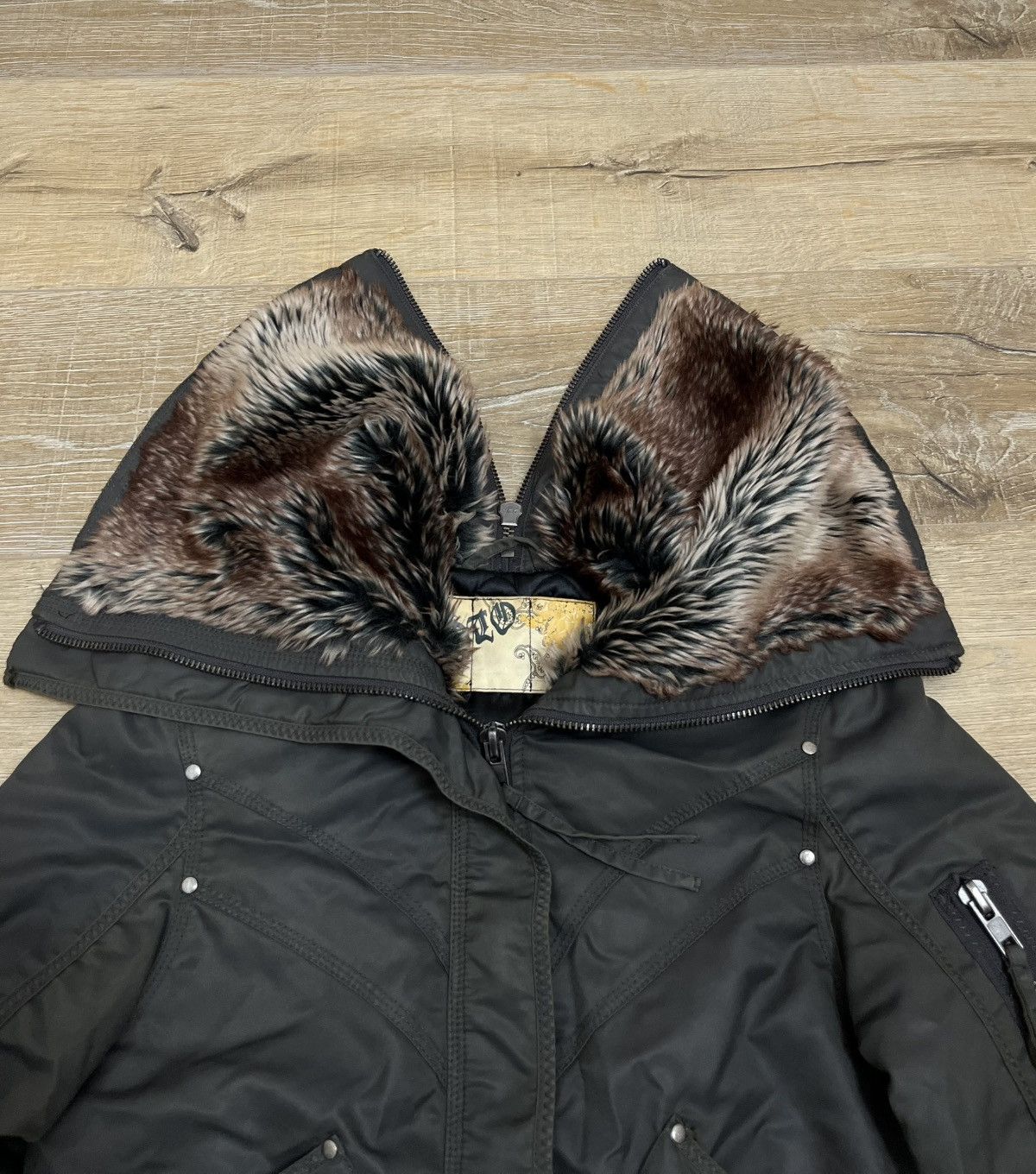 If Six Was Nine Japanese If Six Was Nine Style Zip Fur Bomber Jacket 90s Size US M / EU 48-50 / 2 - 4 Thumbnail