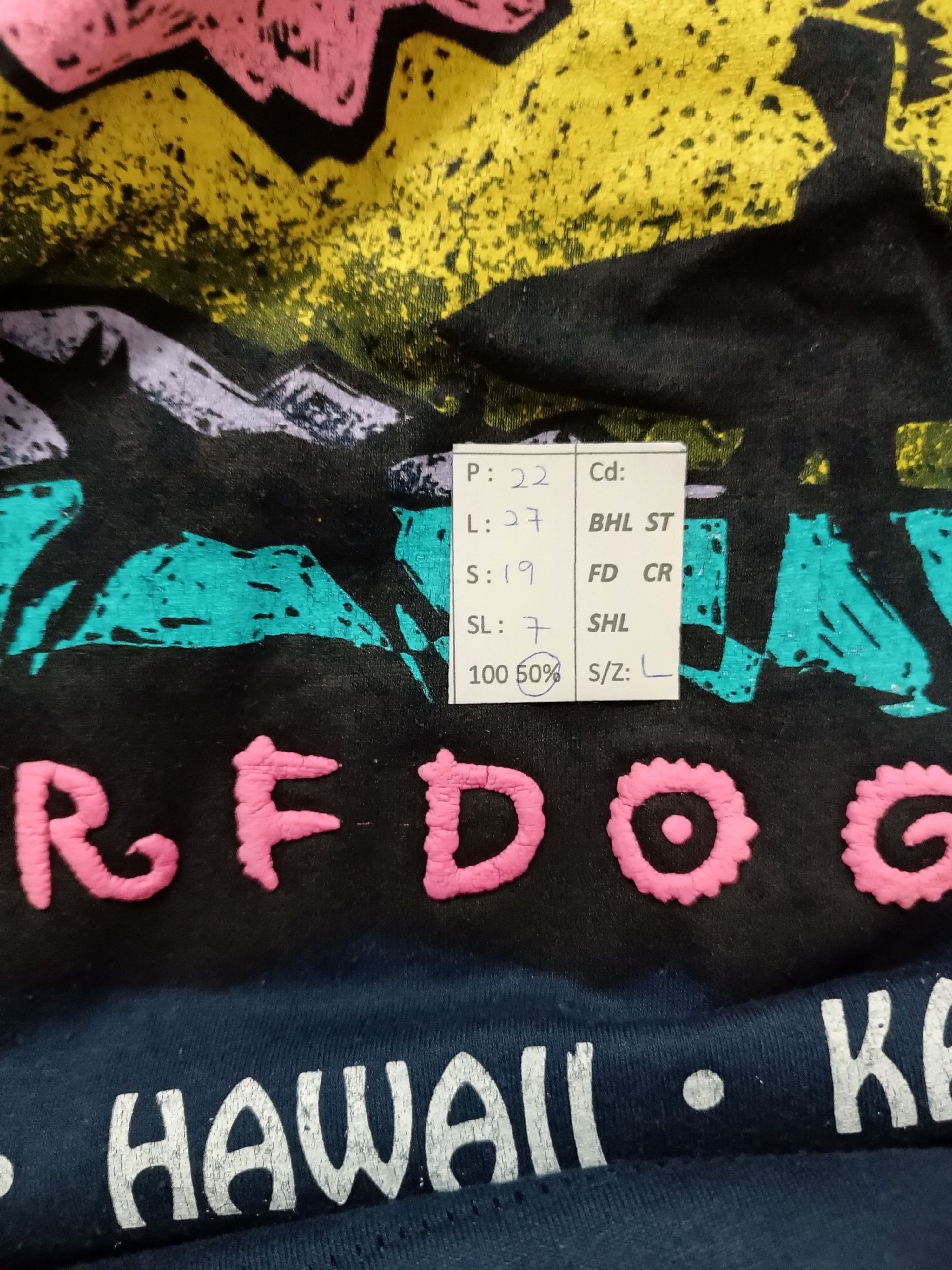 Vintage VERY RARE🔥VINTAGE 80'S HAWAII SURF DOGS RARE AF TEE Size US L / EU 52-54 / 3 - 15 Thumbnail