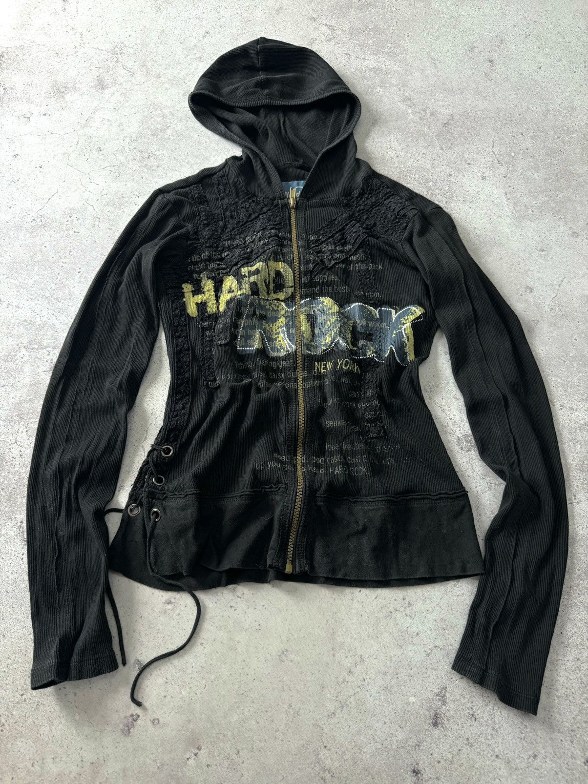 Hysteric Glamour Vintage 00s HardRock Distressed Bandage Zip Up Hoodie Size S / US 4 / IT 40 - 4 Thumbnail
