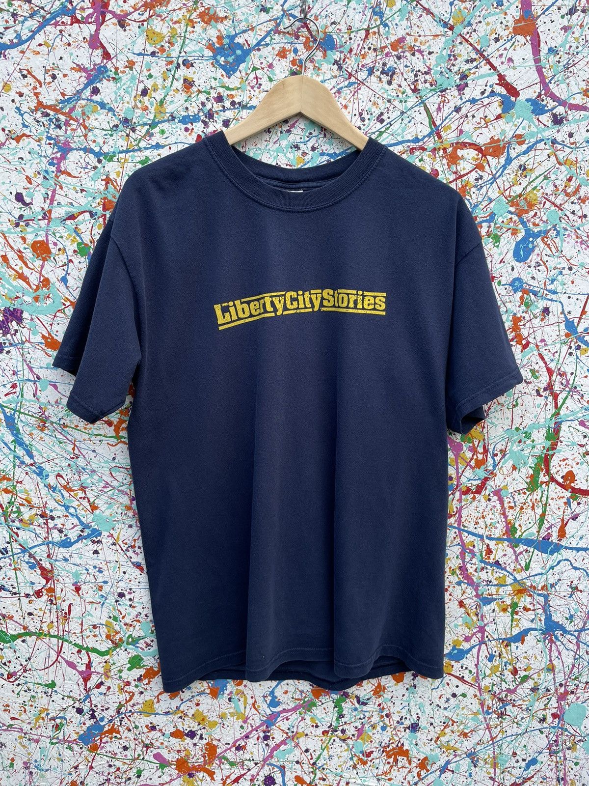 image of Rockstar x Vintage Grand Theft Auto Iii Tshirt Liberty City Stories L in Blue, Men's (Size Large)