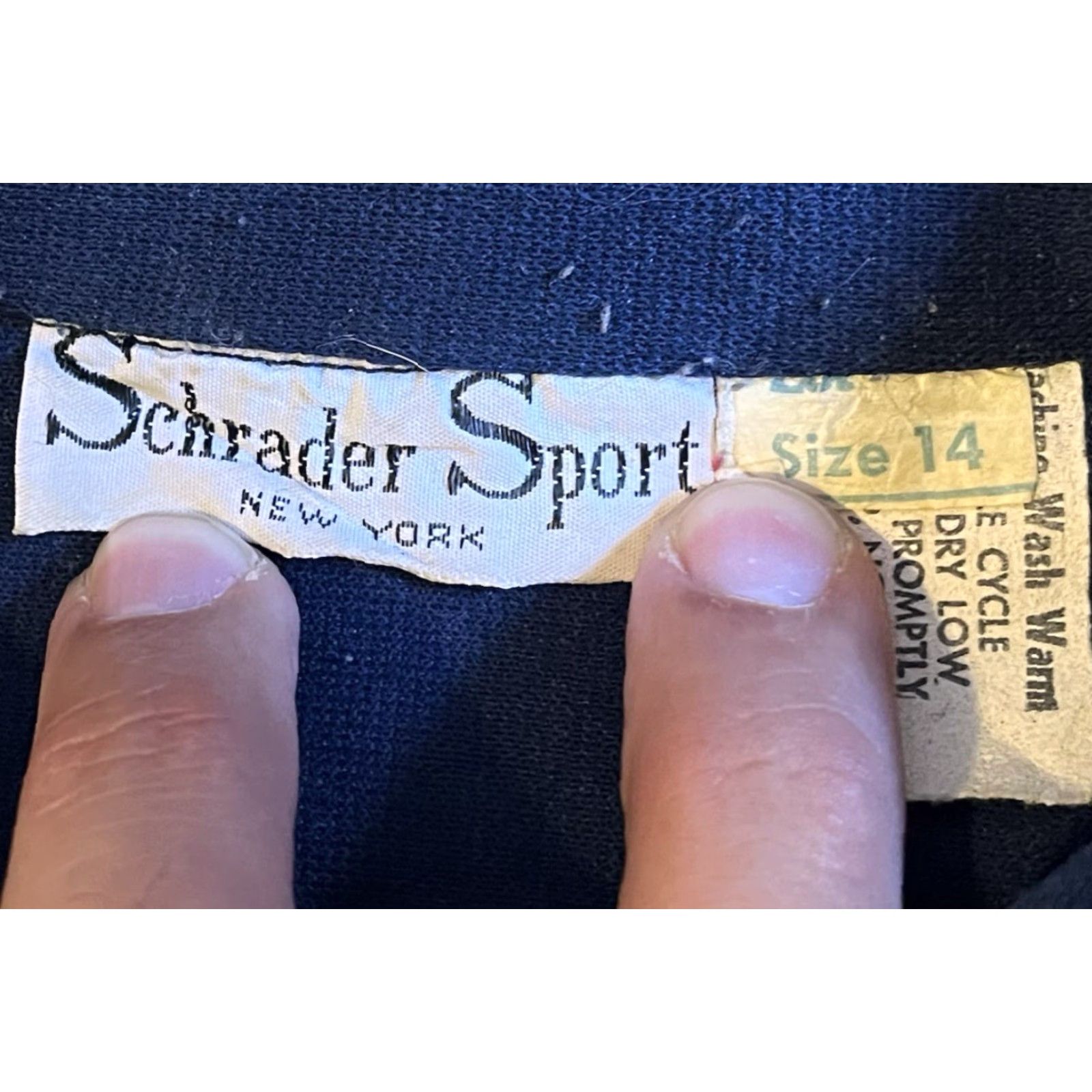 Vintage VINTAGE Schrader Sport New York Shirt Dress Women’s 14 Blue 70s Bohemian Retro Classic Knit Size XL / US 12-14 / IT 48-50 - 4 Thumbnail