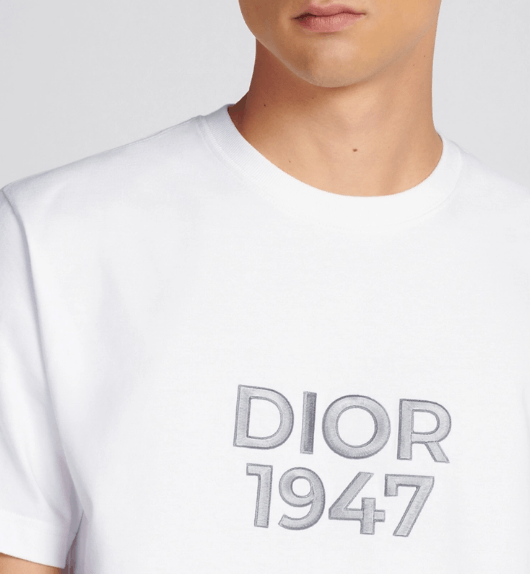 Dior o1w1db10525 413J69 Relaxed-Fit T-Shirt in White Size US M / EU 48-50 / 2 - 7 Thumbnail