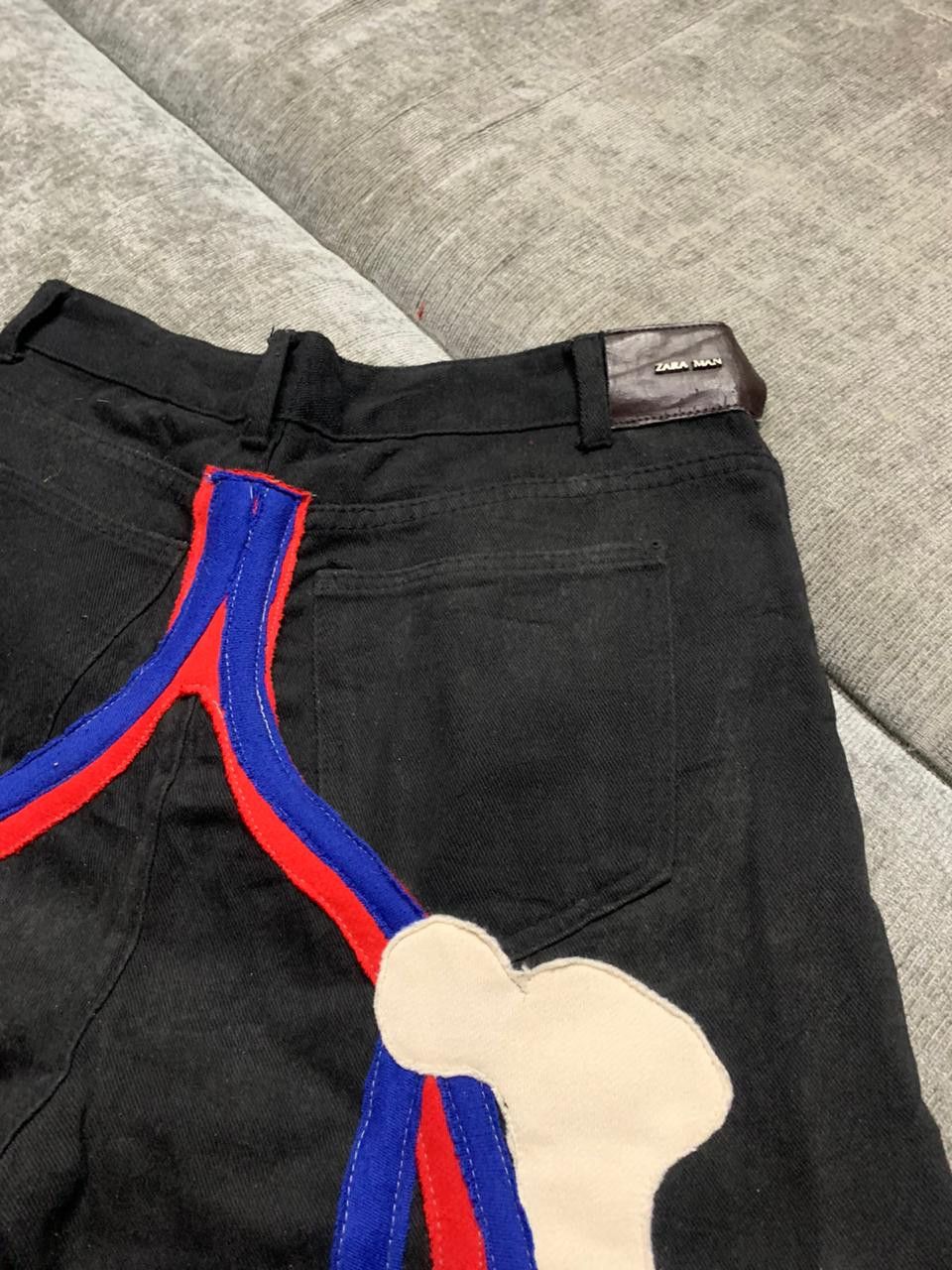 Zara Zara Cloverleaf Rework Pants hand made product Size US 32 / EU 48 - 6 Thumbnail