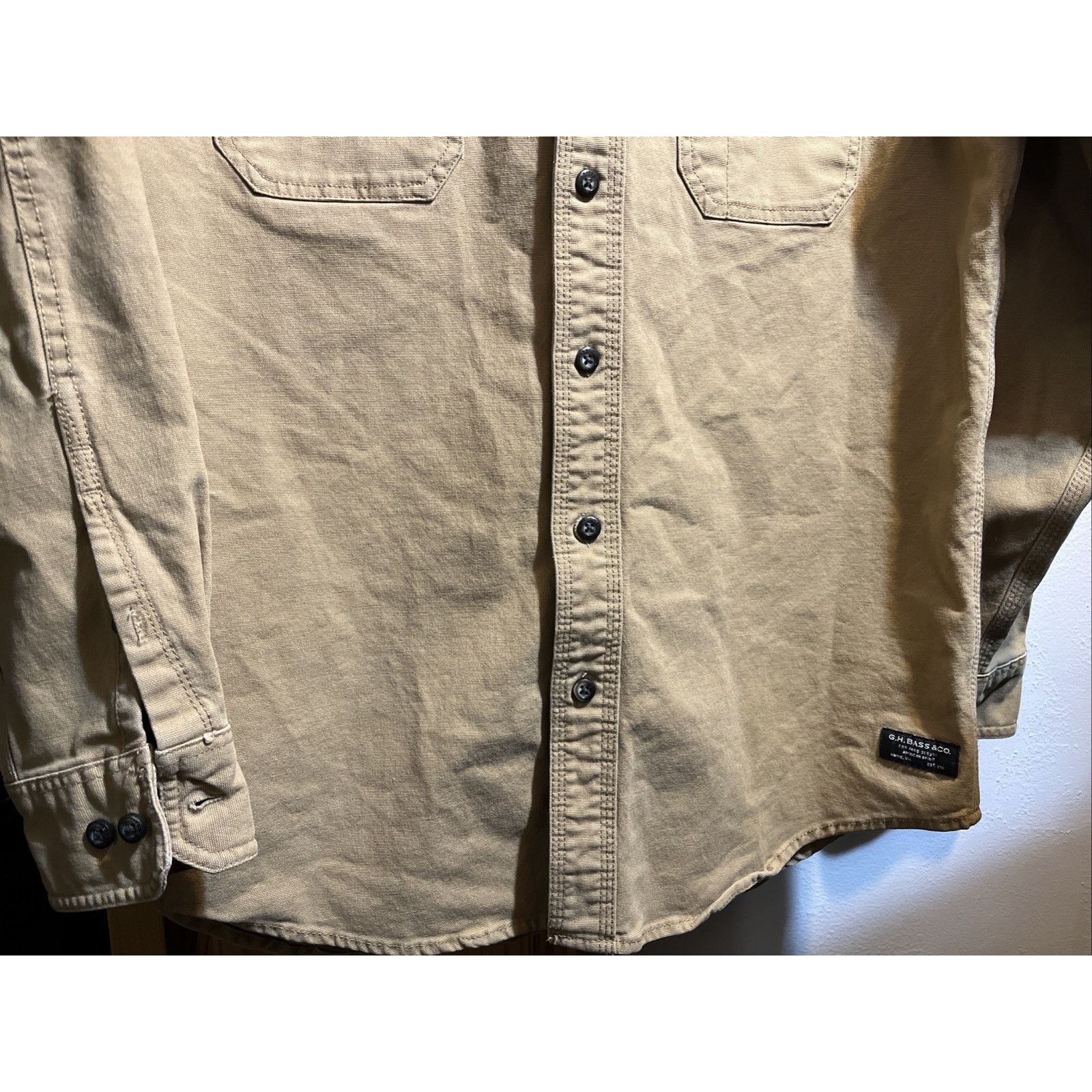 G.H. Bass & Co. G. H. Bass & Co. LS Cotton Button Up Men’s Canvas Shirt M Size US M / EU 48-50 / 2 - 6 Thumbnail