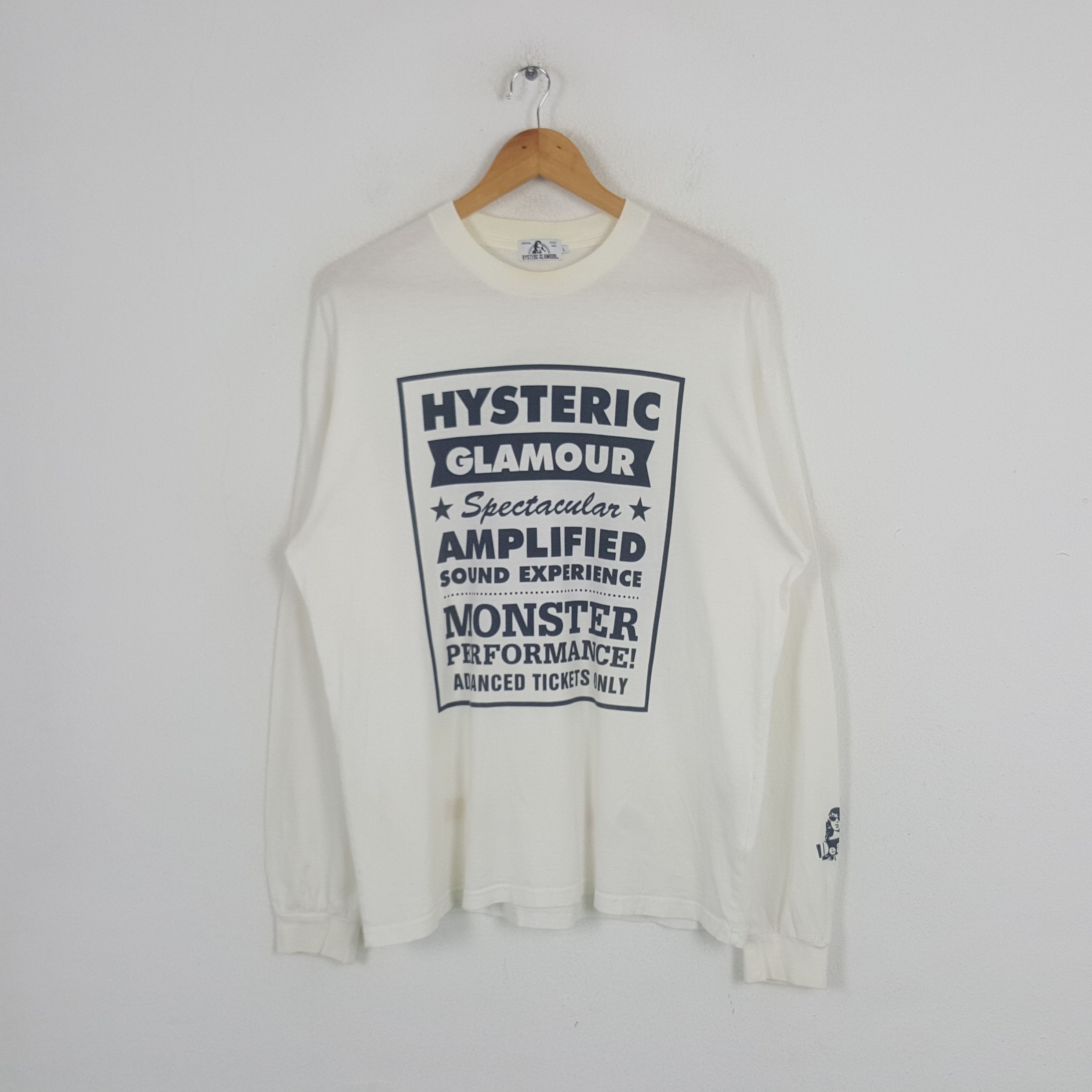 Hysteric Glamour Vintage Hysteric Glamour Japanese Brand Tshirt C285N64 Size US L / EU 52-54 / 3 - 1 Thumbnail
