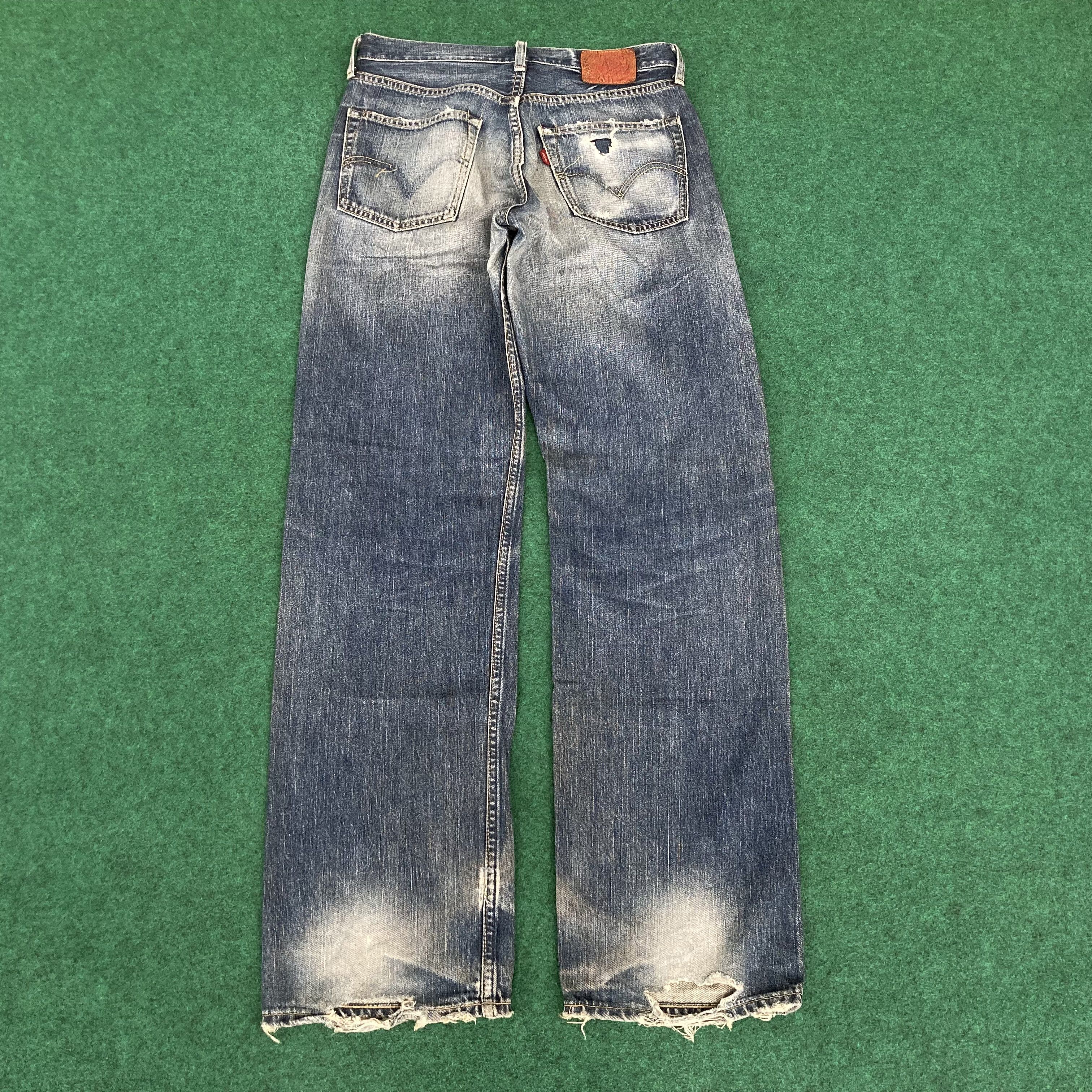 Levi's Vtg Levis 503 Faded Distressed Ripped Sz 29 Jeans Size US 29 - 12 Thumbnail