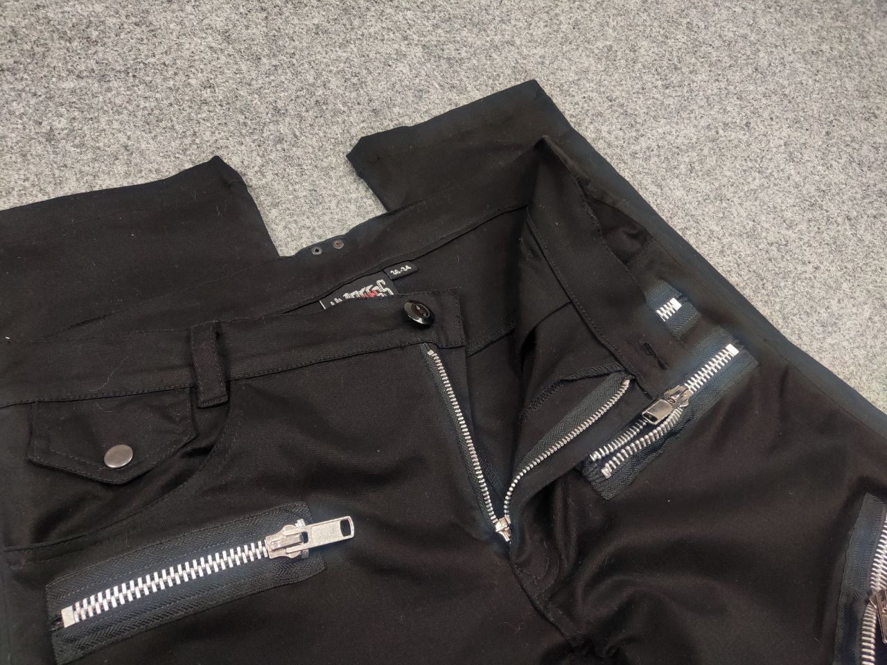 Le Grande Bleu (L.G.B.) heartless Japan design Avant garde Zip Pants Vintage Y2K Size US 34 / EU 50 - 12 Thumbnail