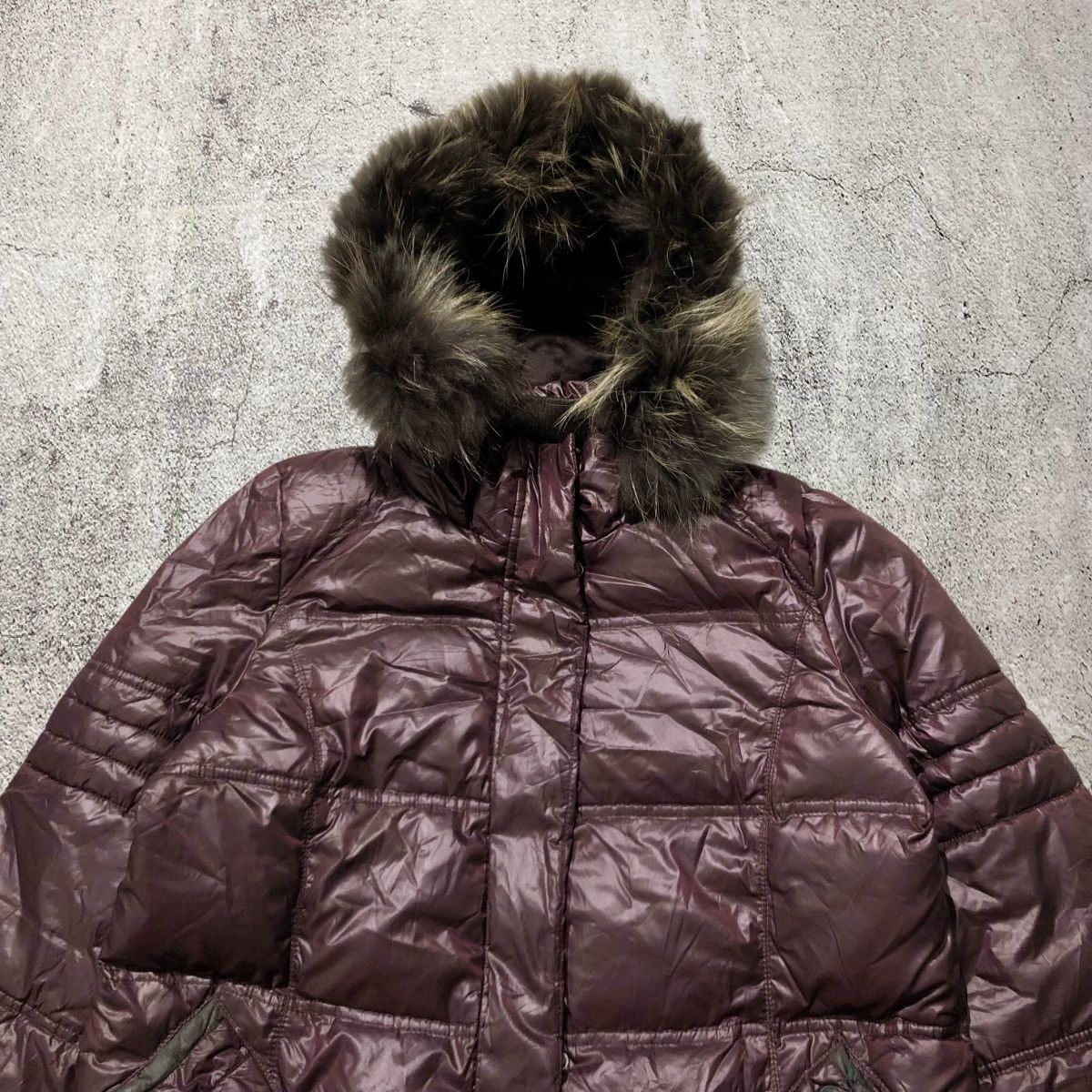 Japanese Brand 2000s Ragello Puffer Down Jacket Fur Ziphoodie Lgb Punk Size US L / EU 52-54 / 3 - 2 Thumbnail
