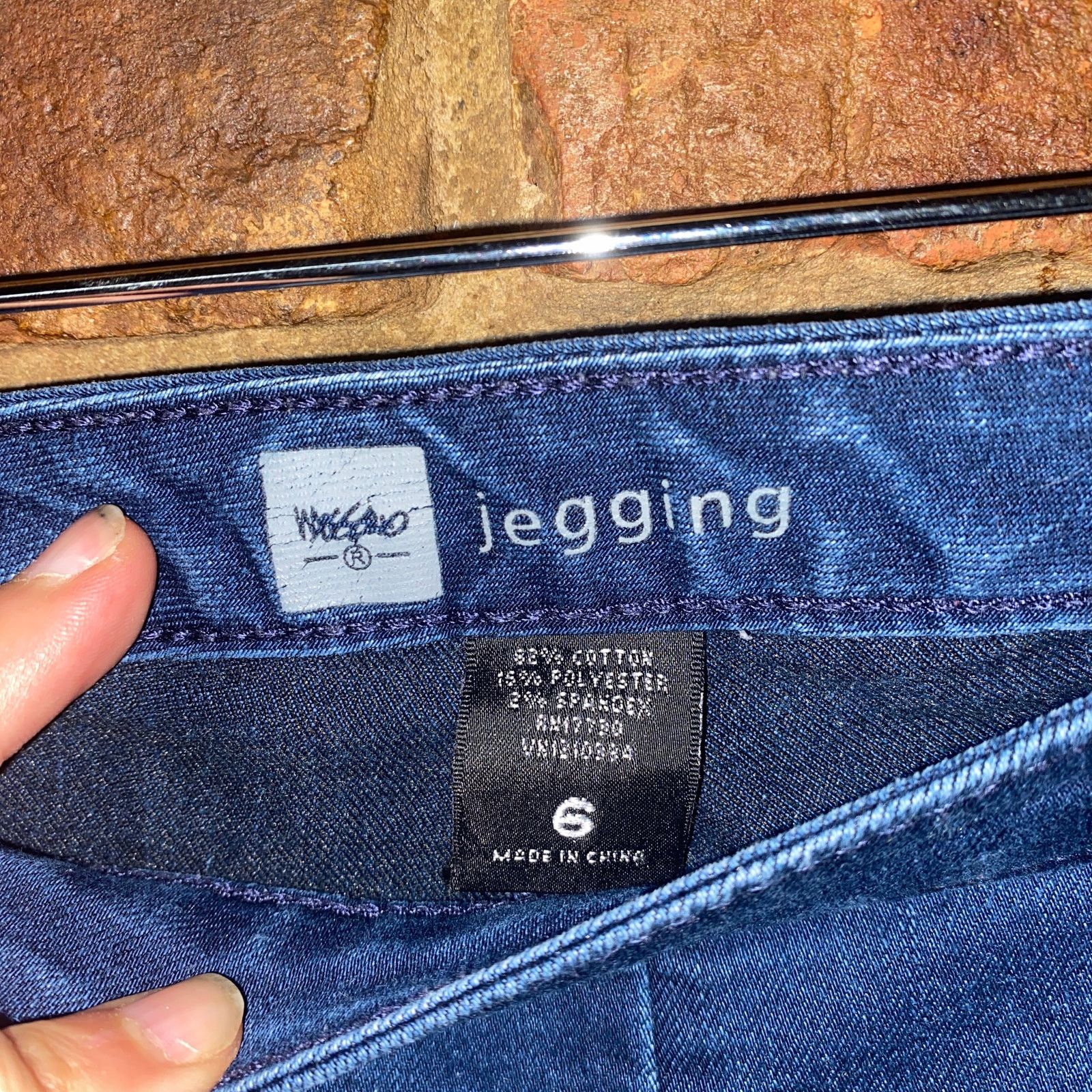 Mossimo Mossimo Dark Wash Blue Denim Skinny Side-Zip Jegging Jeans 6 Size 28" / US 6 / IT 42 - 4 Thumbnail