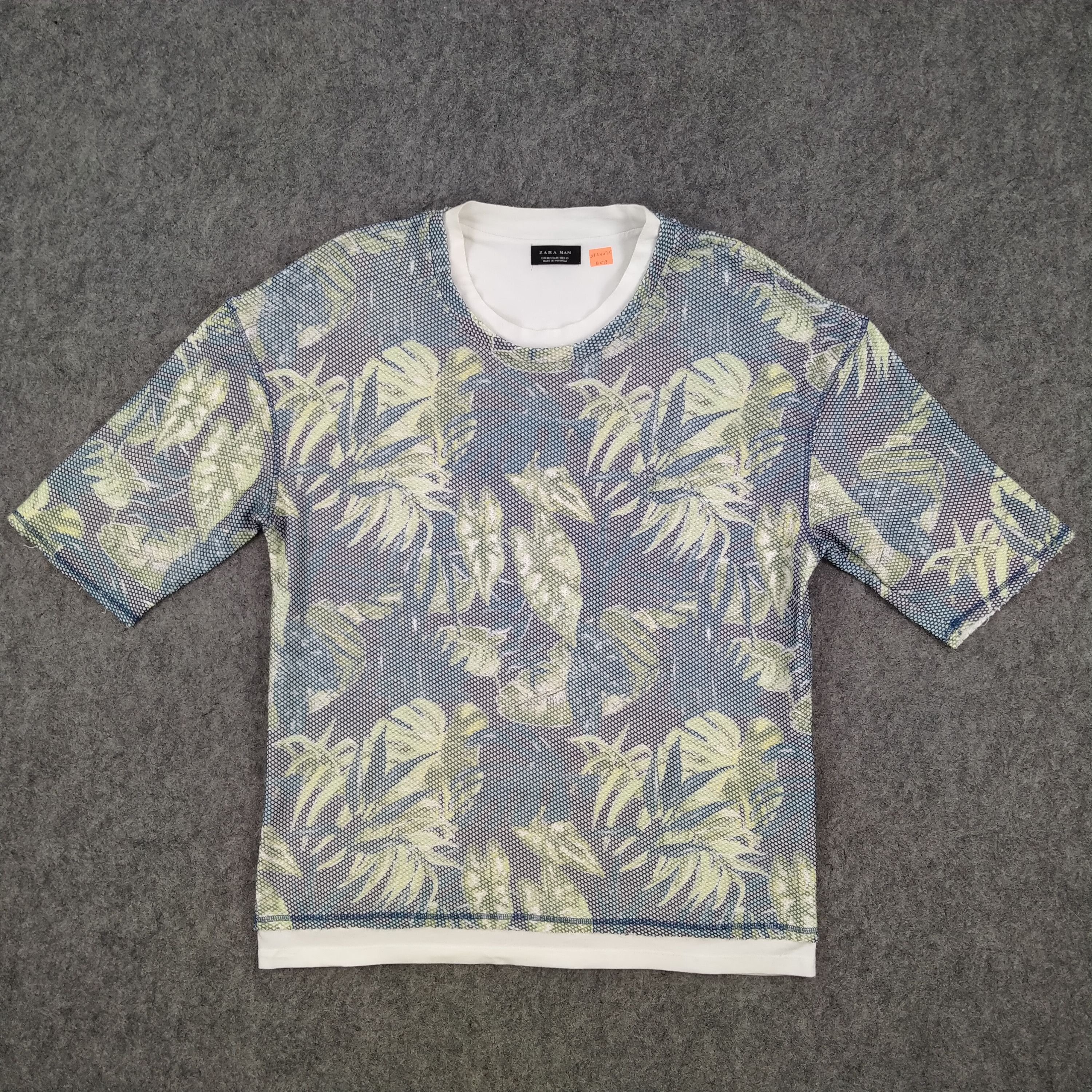 Zara Zara Floral Xlarge Tshirt - G073 Size US XL / EU 56 / 4 - 1 Thumbnail