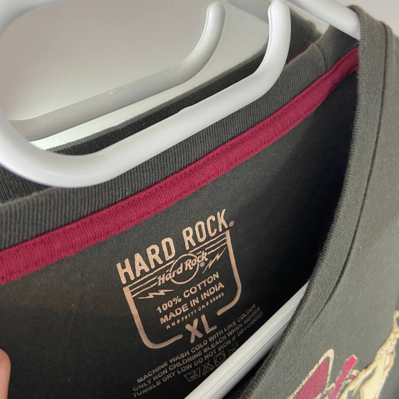 Hard Rock Cafe Vintage Hard Rock Cafe 3D Logo T-Shirt Size US XL / EU 56 / 4 - 4 Thumbnail