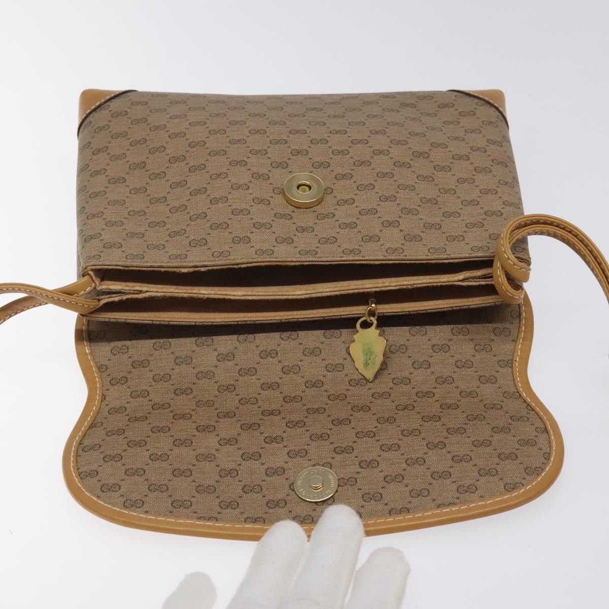 Gucci GUCCI Micro GG Supreme Shoulder Bag Beige Gold 007 92 007 92 Size ONE SIZE - 15 Thumbnail