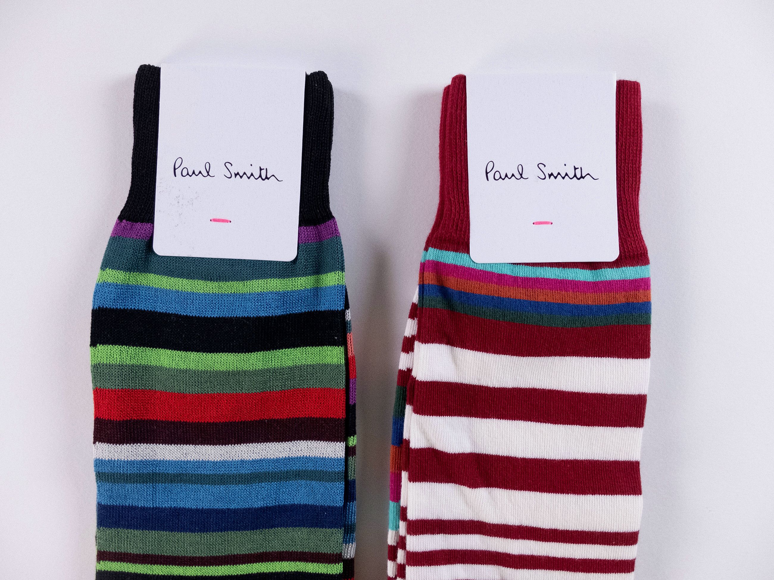 Paul Smith 4 pairs of Paul Smith colorful mid calf cotton blend socks q Size ONE SIZE - 3 Thumbnail