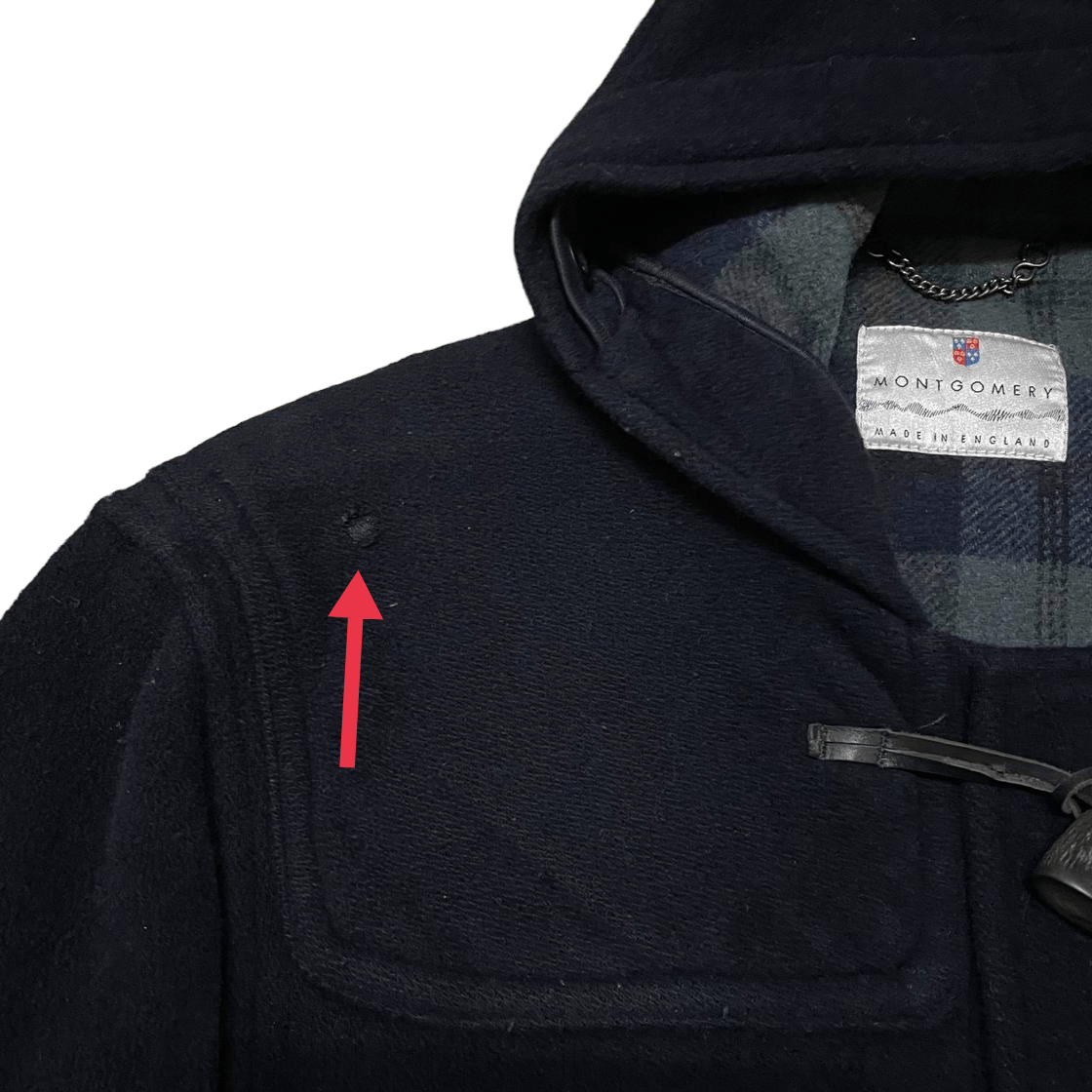 Vintage Montgomery Duffle Coat Wool
