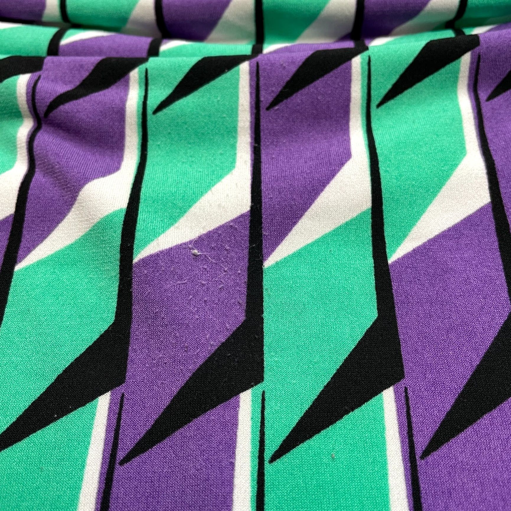 Vintage Iman Tank Top Blouse Womens M Green Purple Geo Stretch Sleeveless Ladies Size M / US 6-8 / IT 42-44 - 7 Thumbnail