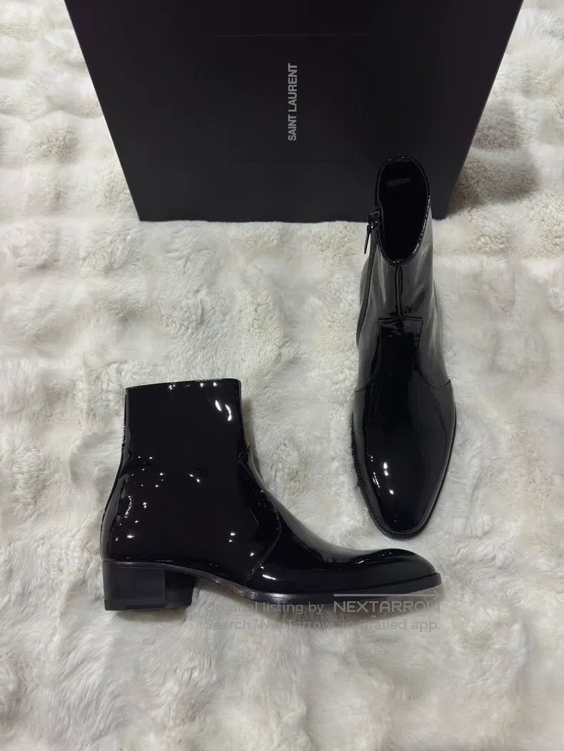 Saint Laurent Paris Saint Laurent Paris Boots Size US 7 / EU 40 - 1 Thumbnail