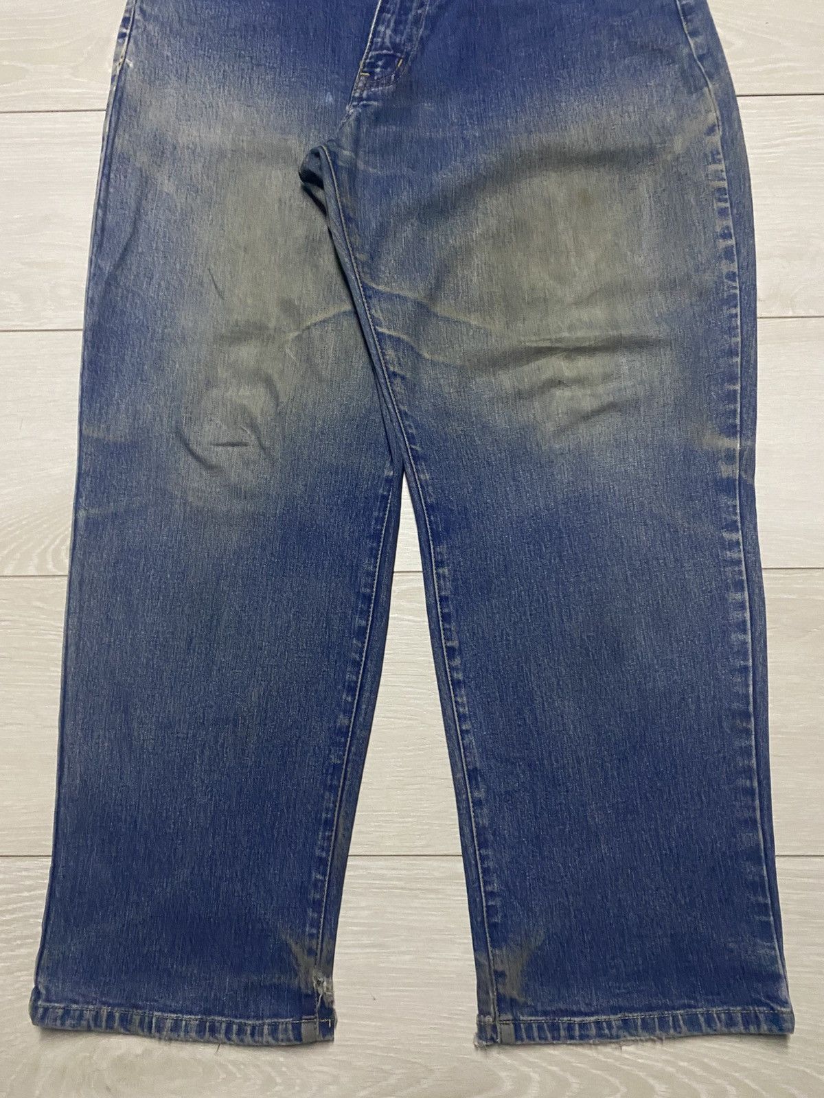 Japanese Brand Vintage Japanese Brand Iyb Mud Wash Tappered Leg Jeans Size US 31 - 5 Thumbnail