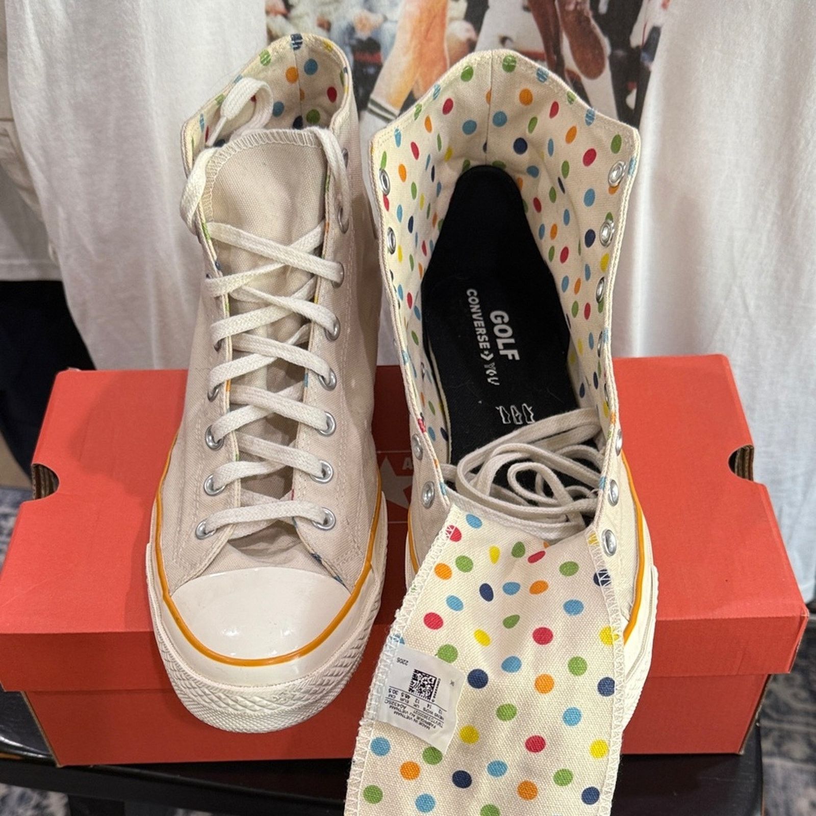 Converse Converse CT All-Star- Golf Wang - sz 12 - Pre-loved Size US 12 / EU 45 - 4 Thumbnail