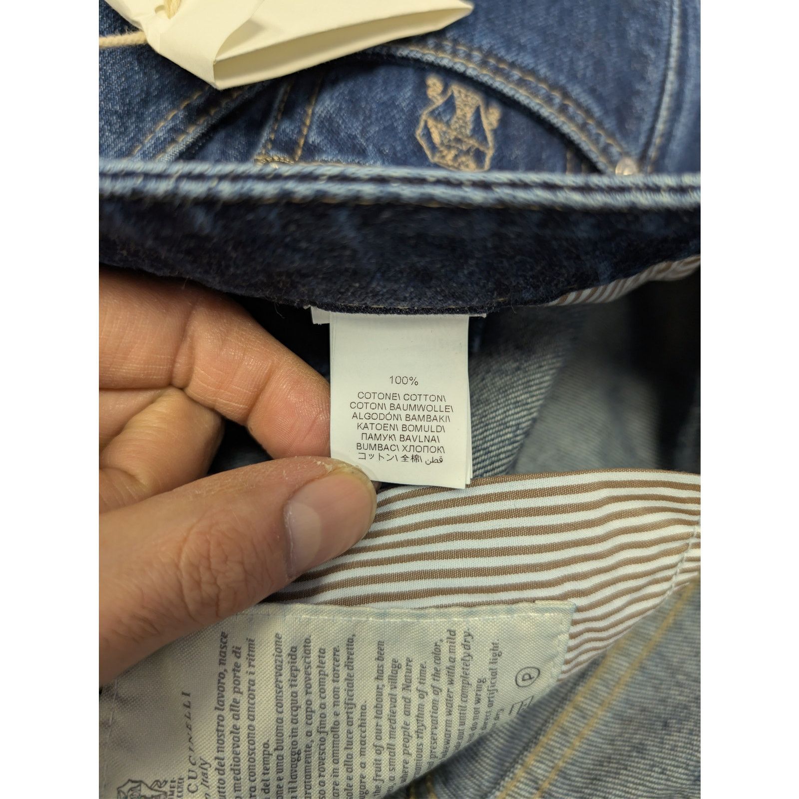 Brunello Cucinelli o1rshd1 Denim Jeans in Blue Size US 34 / EU 50 - 15 Thumbnail
