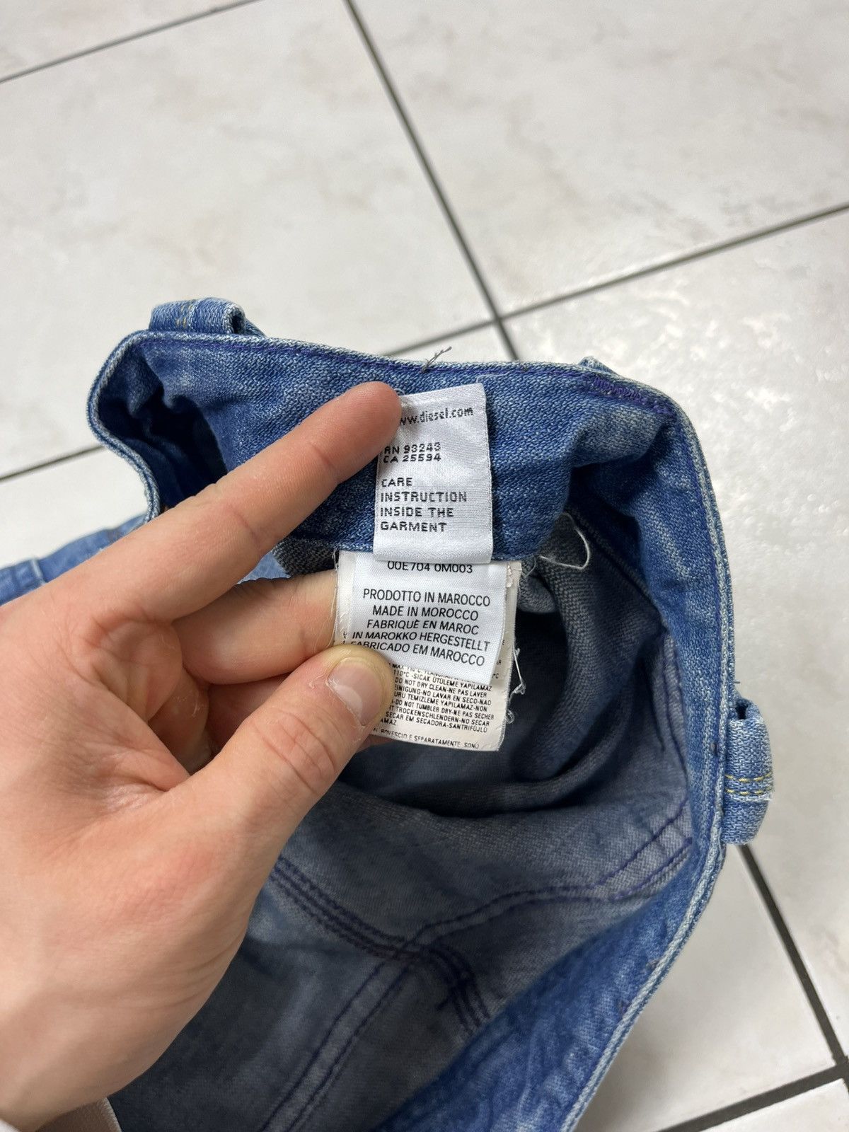 Diesel × Vintage Vintage Diesel moorix y2k distressed denim jeans baggy pants Size US 32 / EU 48 - 22 Thumbnail