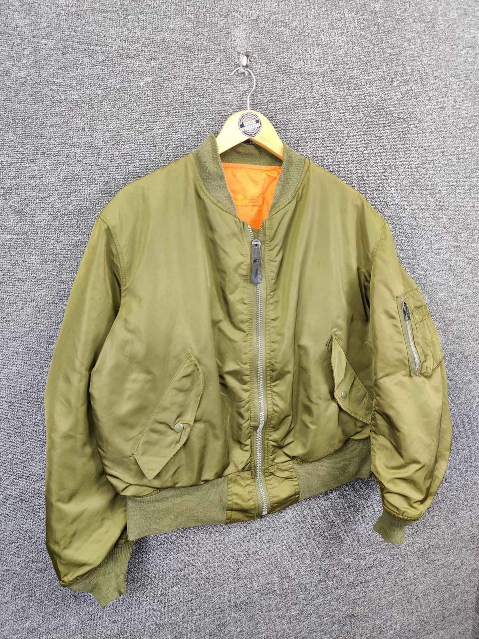 Alpha Industries Vintage Alpha Industries Ma-1 Flight Bomber Jacket Size US L / EU 52-54 / 3 - 5 Thumbnail