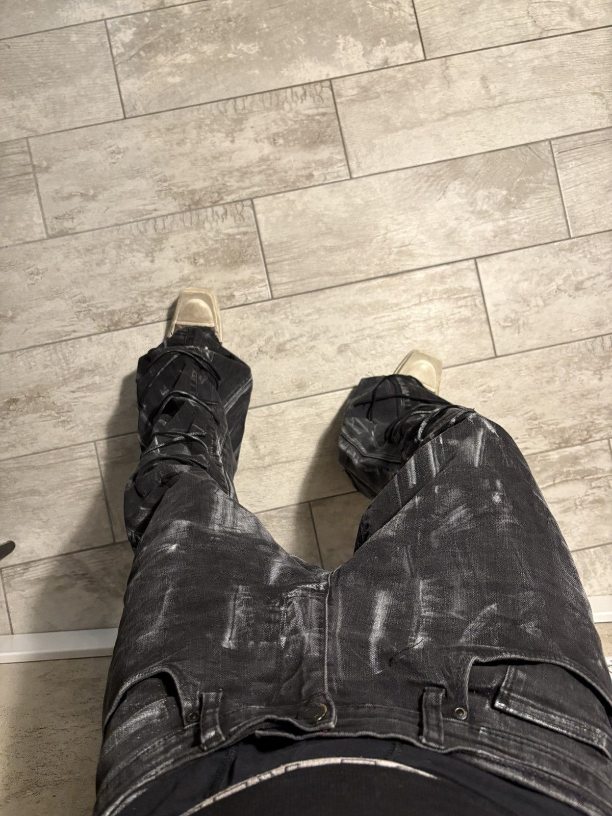 Japanese Brand custom laces bootcut jeans Size US 30 / EU 46 - 7 Thumbnail