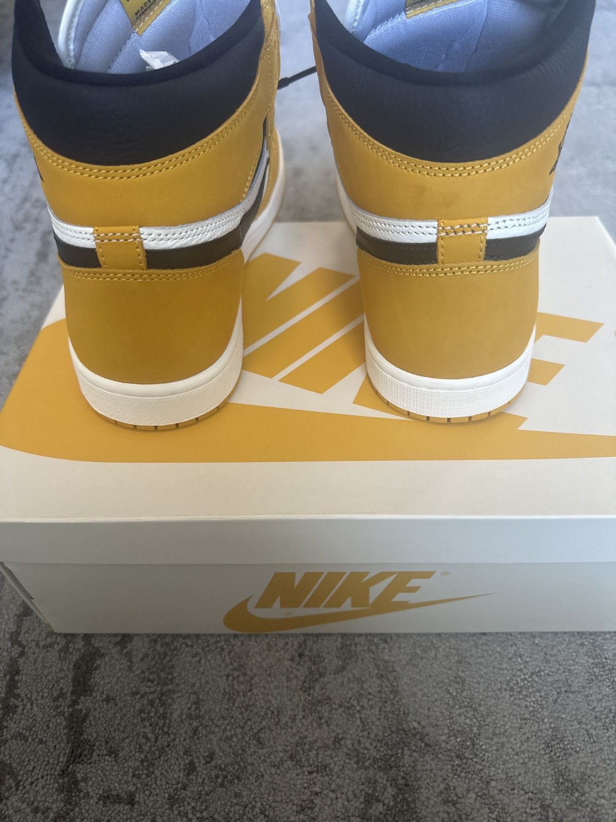Jordan Brand Brand New- 10.5M Air Jordan 1 Yellow Ochre Size US 10.5 / EU 43-44 - 16 Thumbnail